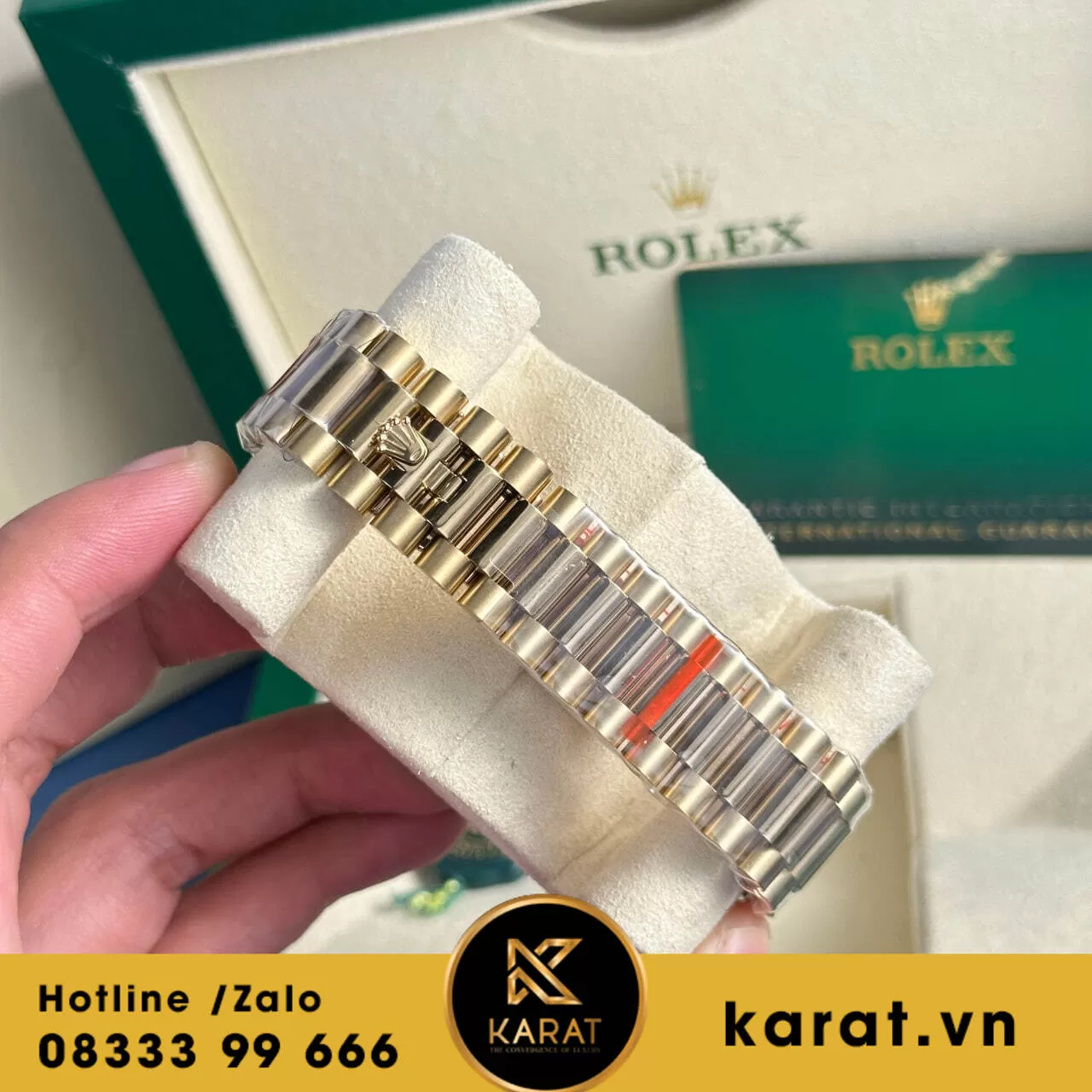 Đồng hồ Rolex Day-Date 40mm green dial 2024 - Ảnh 6