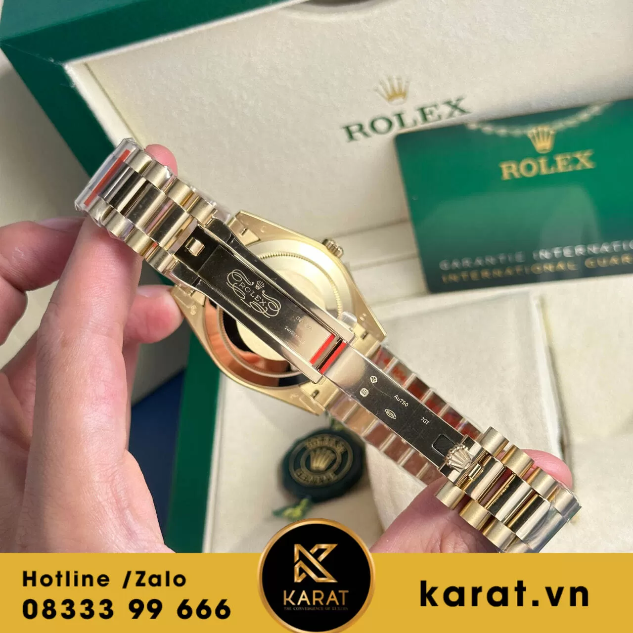 Đồng hồ Rolex Day-Date 40mm green dial 2024 - Ảnh 5