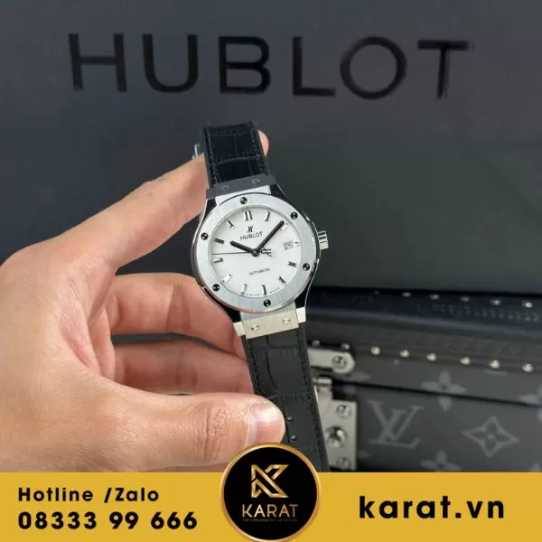 Đồng hồ Hublot Classic Fusion 38mm titanium mặt trắng - Ảnh 6