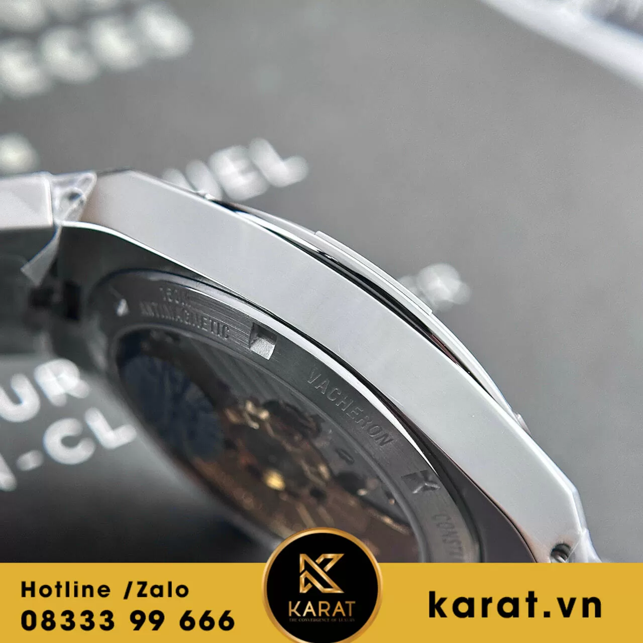 Đồng hồ Vacheron Constantin Overseas black dial rep 1:1 - Ảnh 6