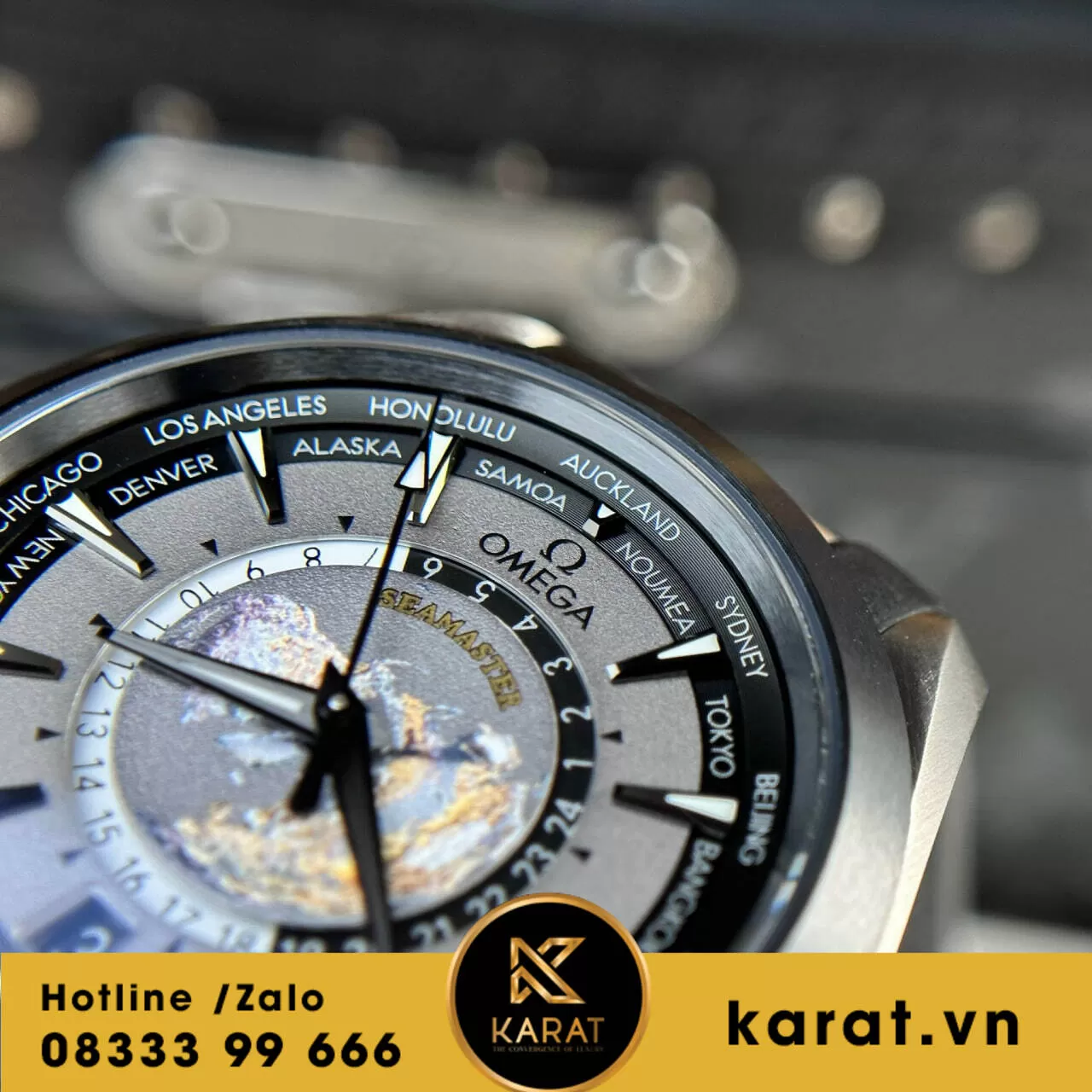 Đồng hồ Omega Aqua Terra Worldtimer replica - Ảnh 10