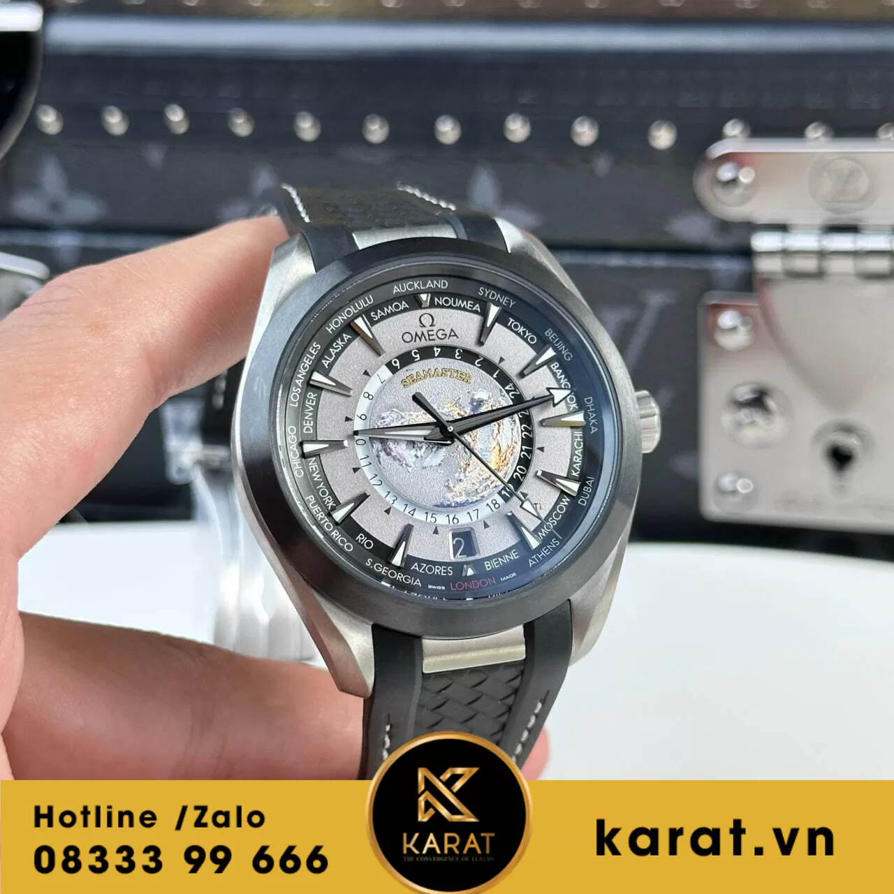 Đồng hồ Omega Aqua Terra Worldtimer replica - Ảnh 7