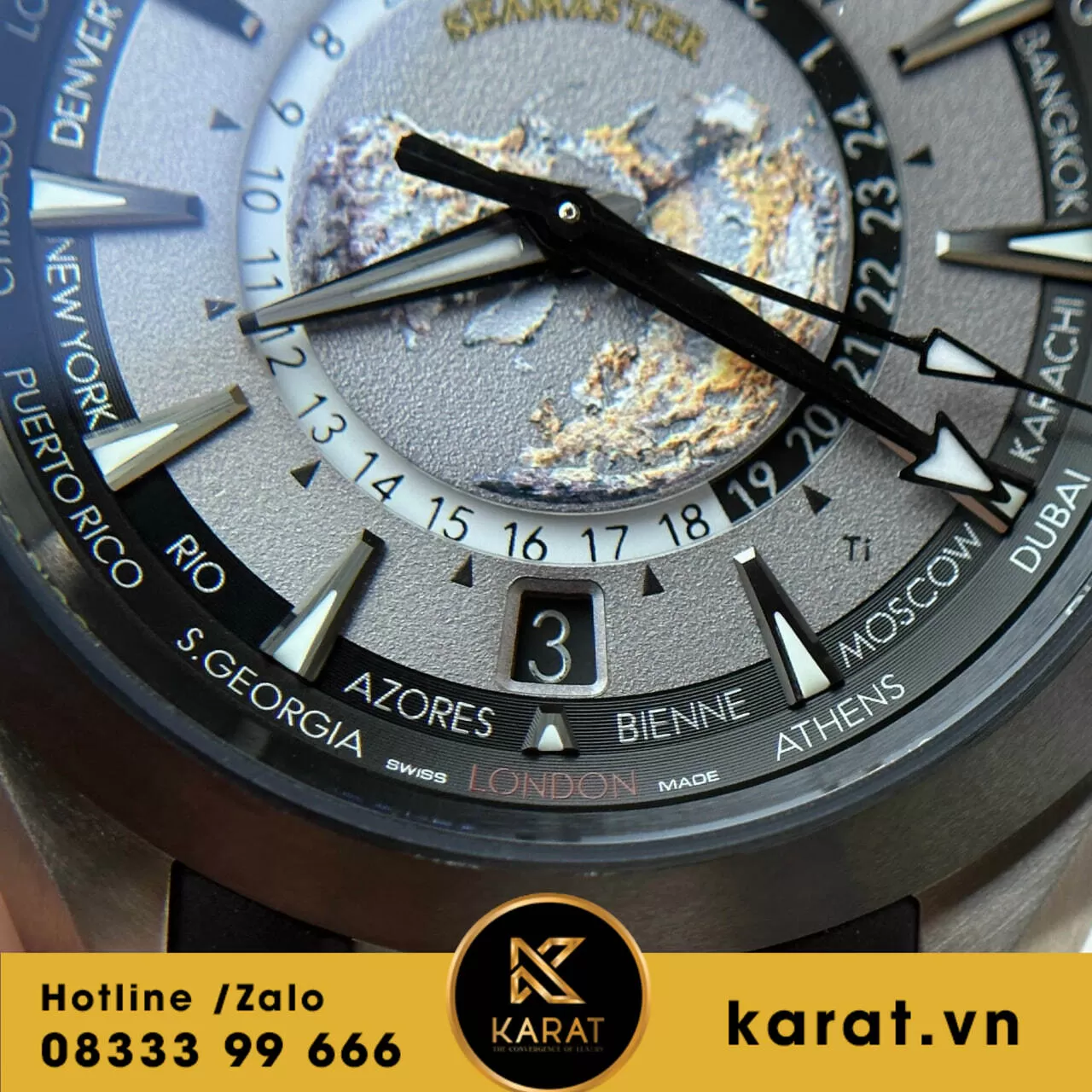 Đồng hồ Omega Aqua Terra Worldtimer replica - Ảnh 5