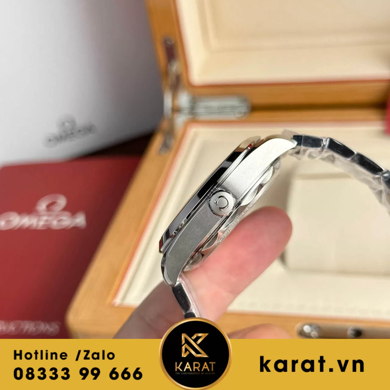 Đồng hồ Omega Seamaster Aqua Terra 150M mặt xanh dương fake - Ảnh 15