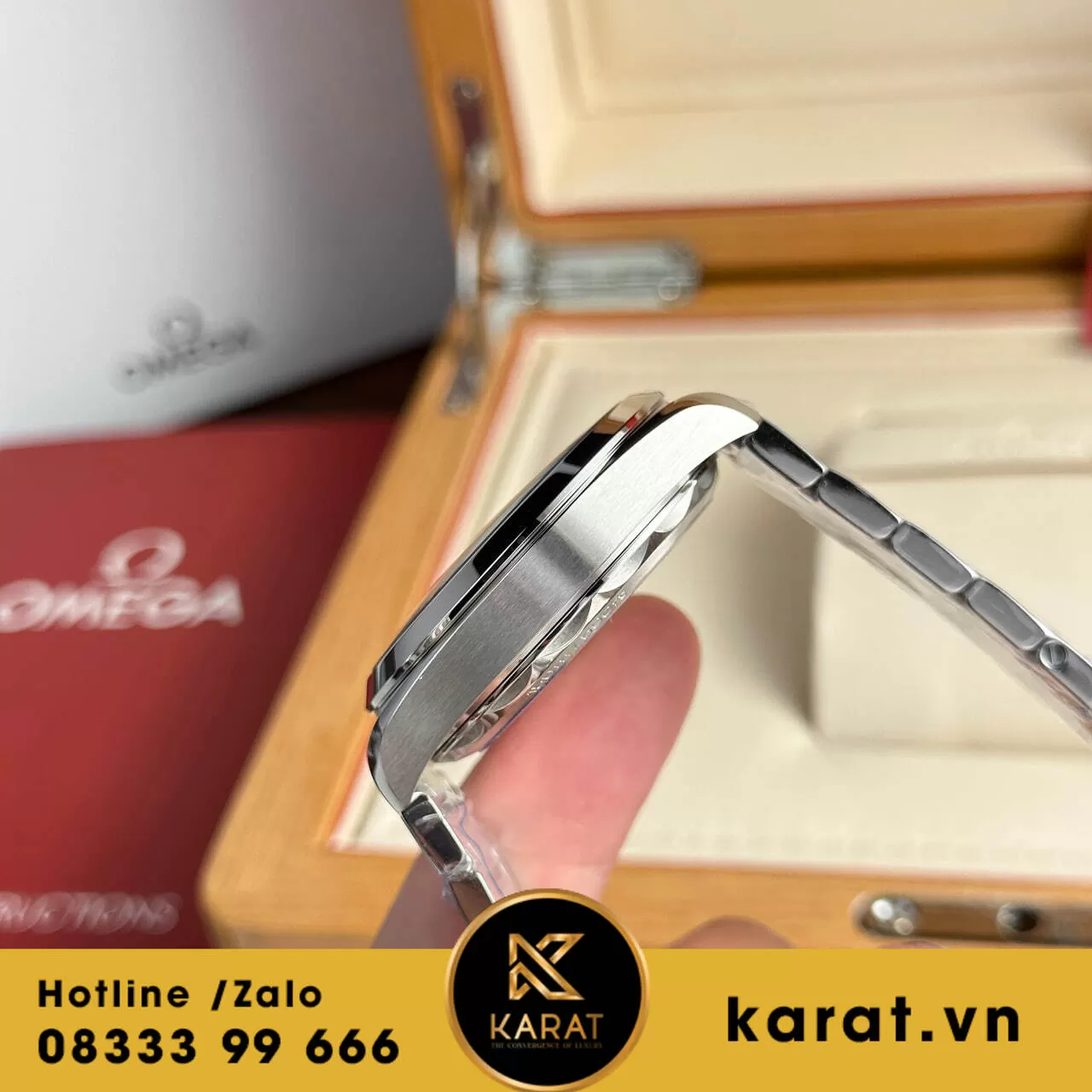 Đồng hồ Omega Seamaster Aqua Terra 150M mặt xanh dương fake - Ảnh 9