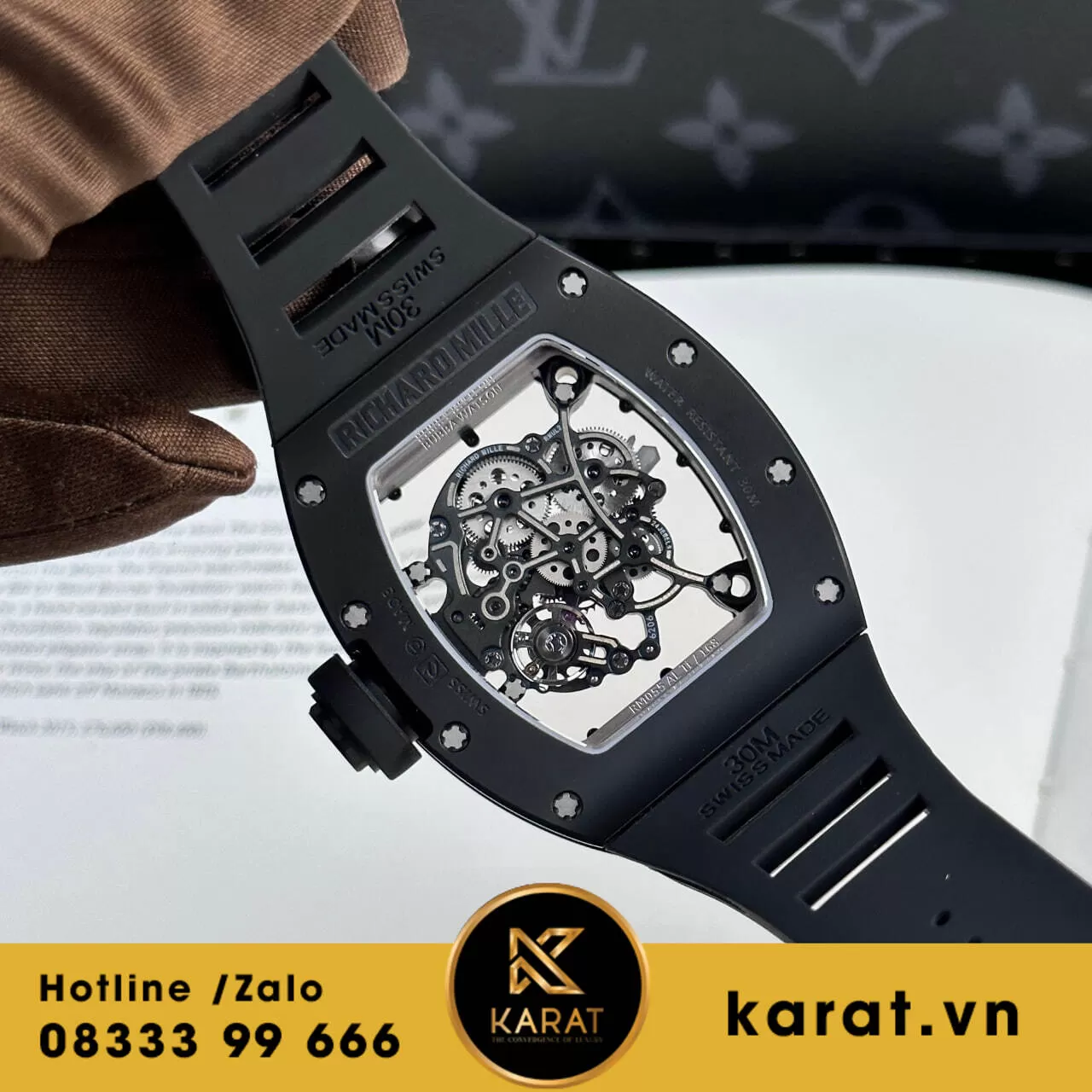 Đồng hồ Richard Mille RM055 Bubba Watson ceramic rep 1:1 - Ảnh 15
