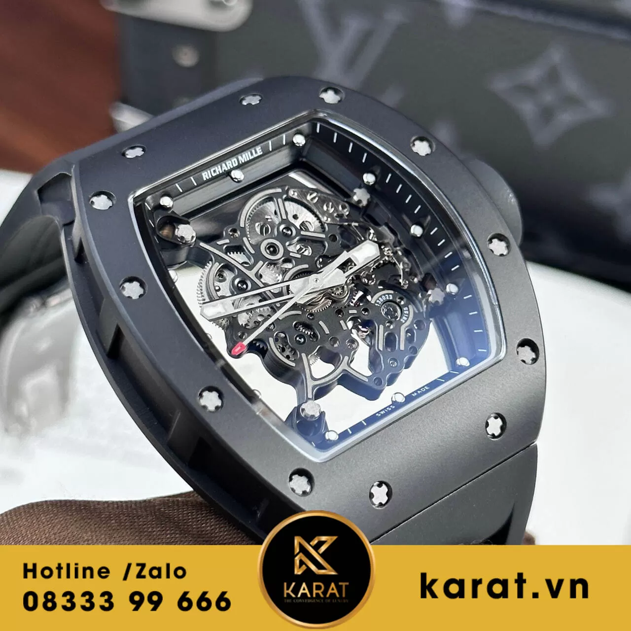 Đồng hồ Richard Mille RM055 Bubba Watson ceramic rep 1:1 - Ảnh 7