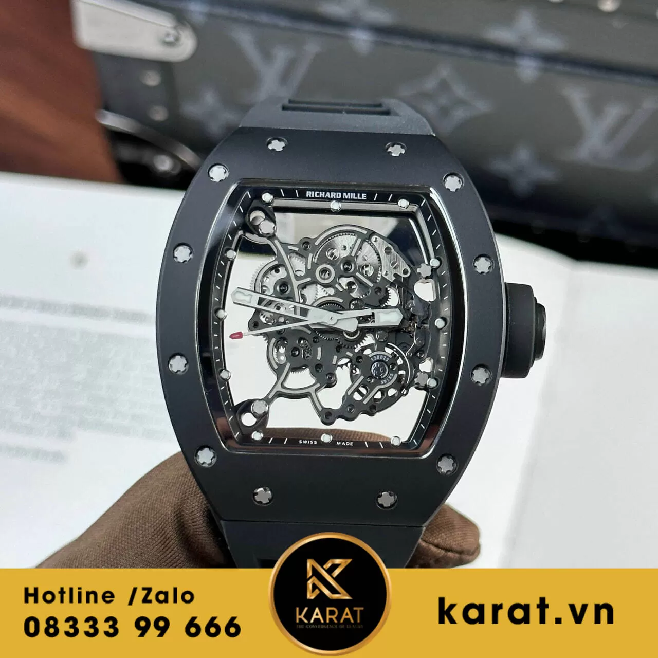 Đồng hồ Richard Mille RM055 Bubba Watson ceramic rep 1:1 - Ảnh 5