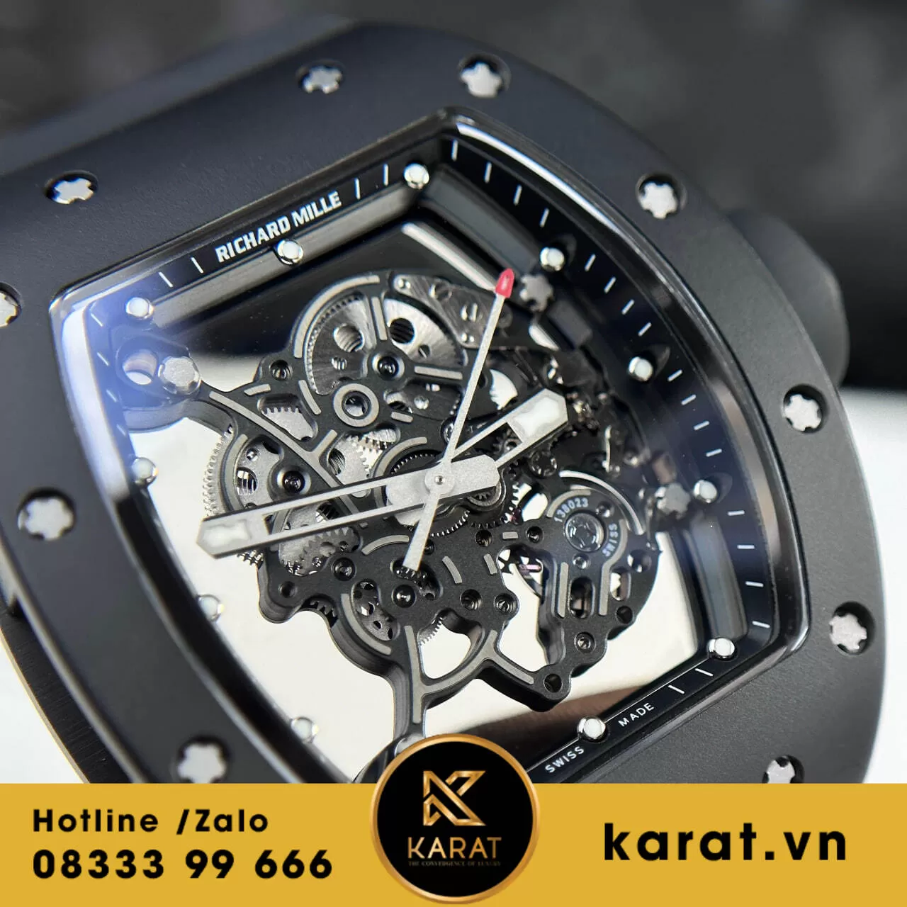 Đồng hồ Richard Mille RM055 Bubba Watson ceramic rep 1:1 - Ảnh 3