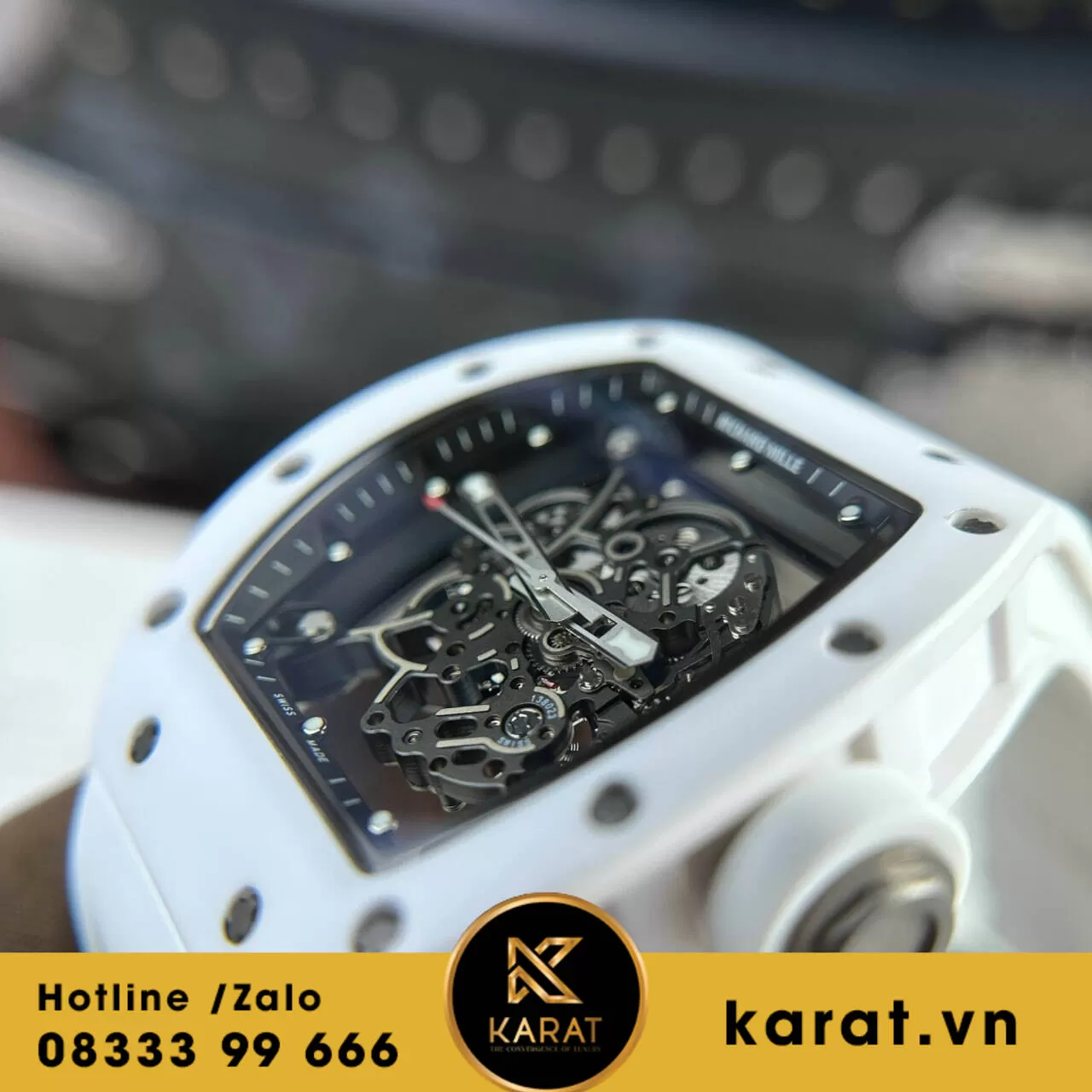 Đồng hồ Richard Mille RM055 Bubba Watson white ceramic - Ảnh 14