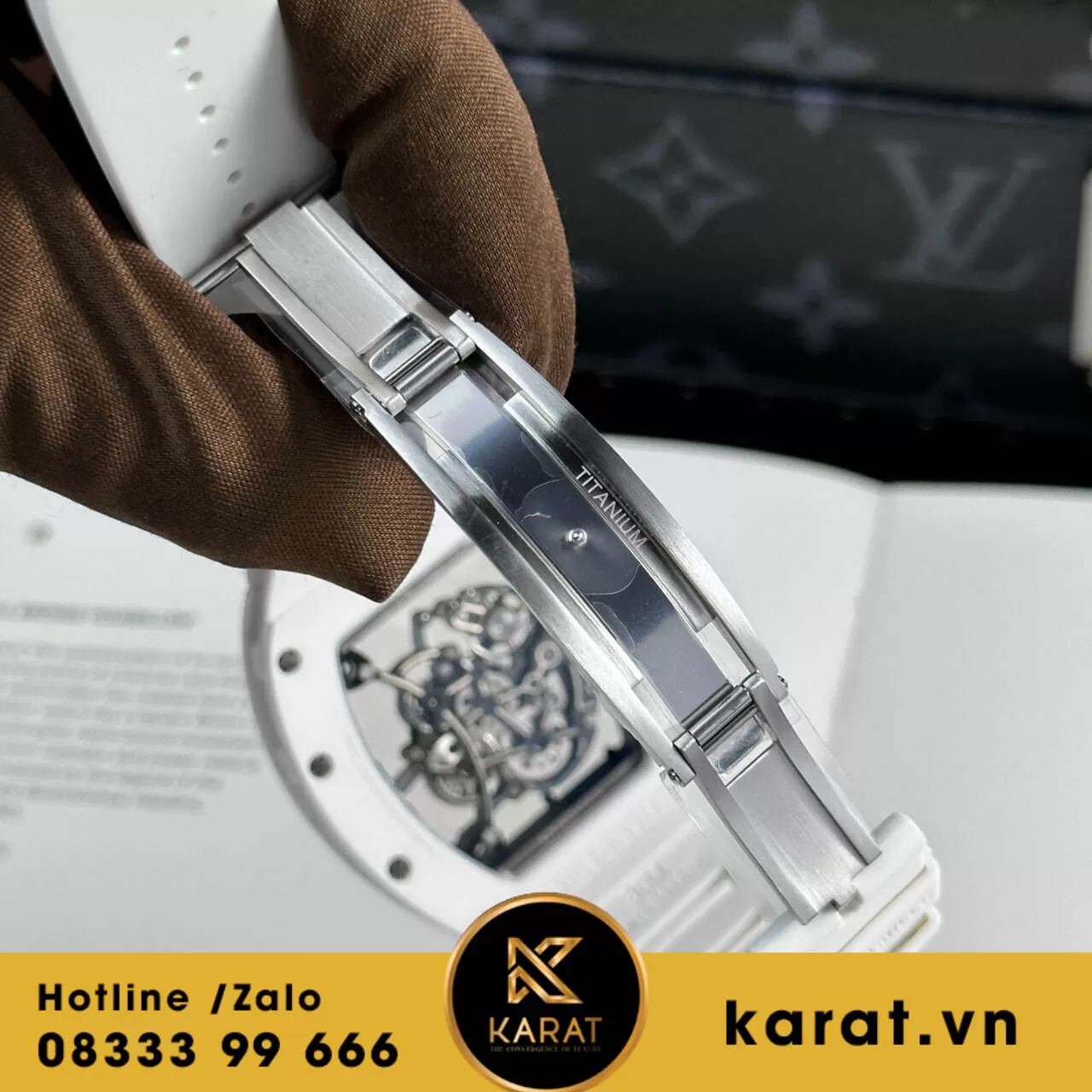 Đồng hồ Richard Mille RM055 Bubba Watson white ceramic - Ảnh 11