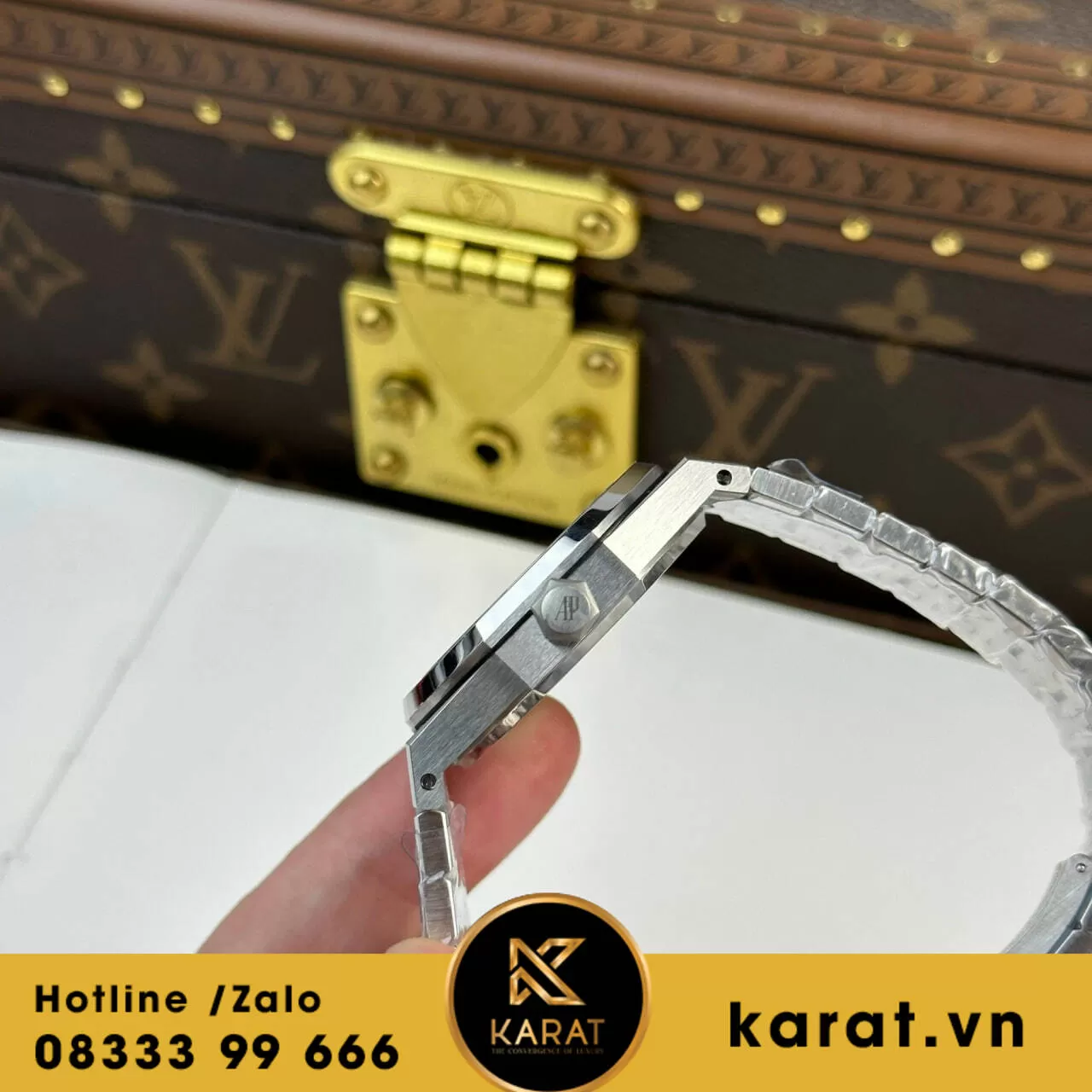 Đồng hồ Audemars Piguet Royal Oak 15450 37mm mặt xám fake - Ảnh 16