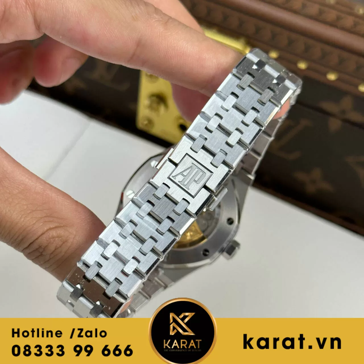 Đồng hồ Audemars Piguet Royal Oak 15450 37mm mặt xám fake - Ảnh 15