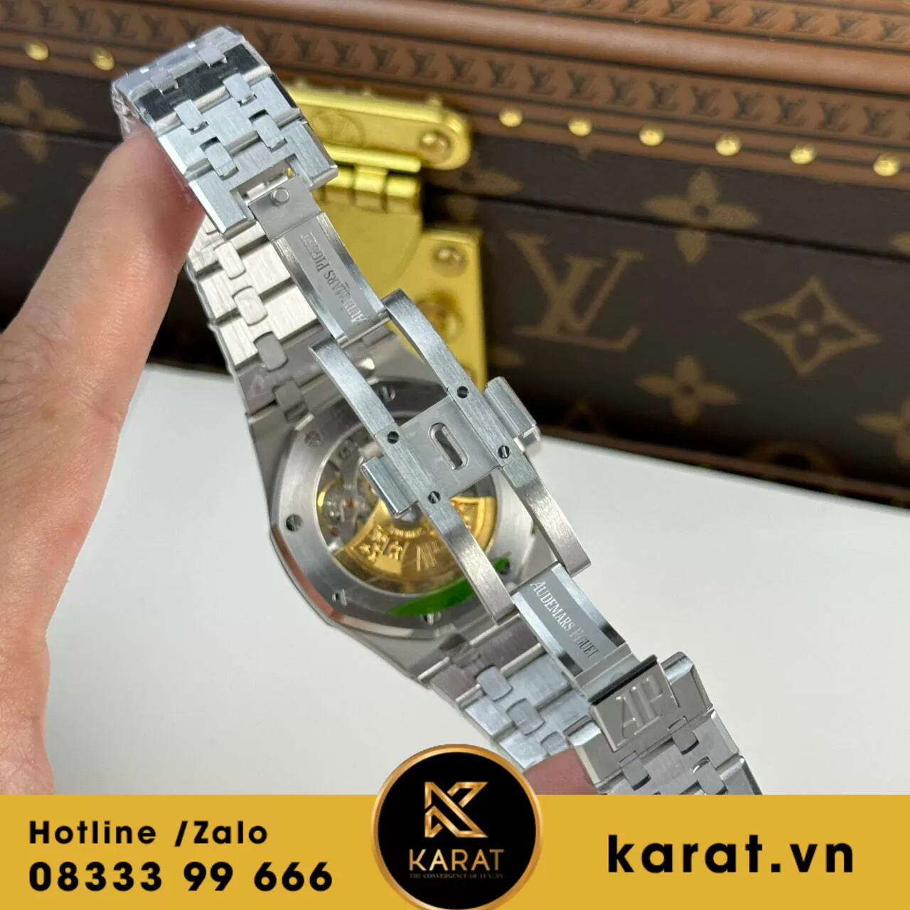 Đồng hồ Audemars Piguet Royal Oak 15450 37mm mặt xám fake - Ảnh 13