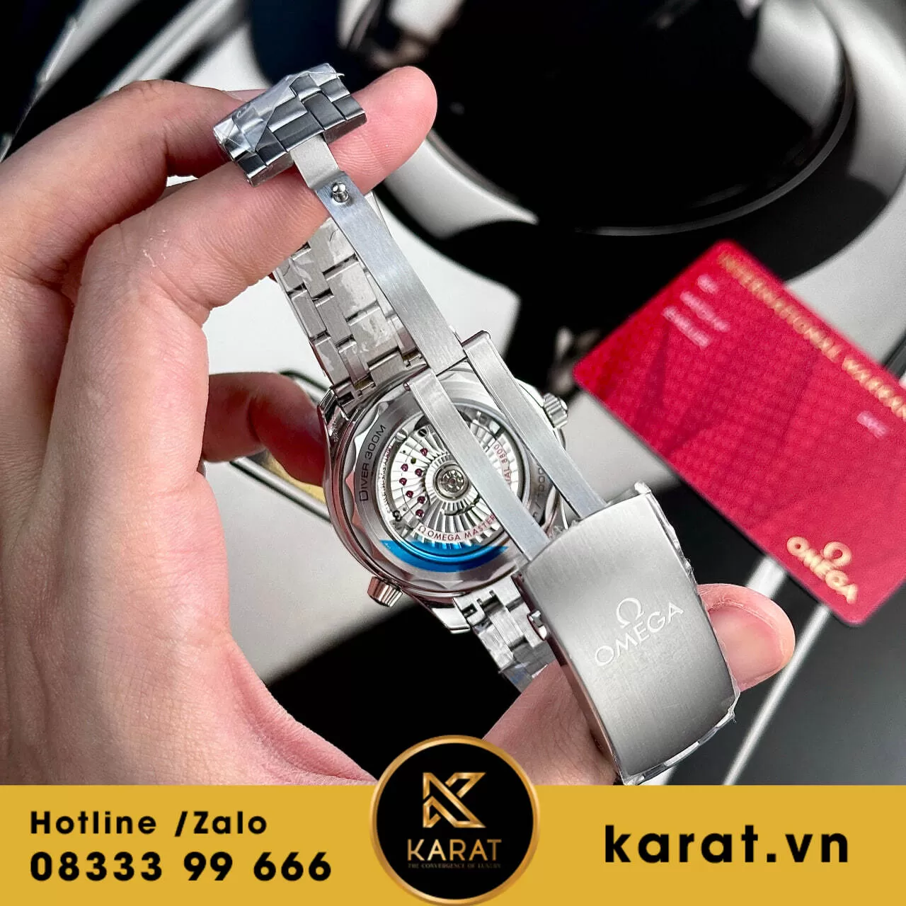 Đồng hồ Omega Seamaster Diver 300M white dial fake 11 - Ảnh 5