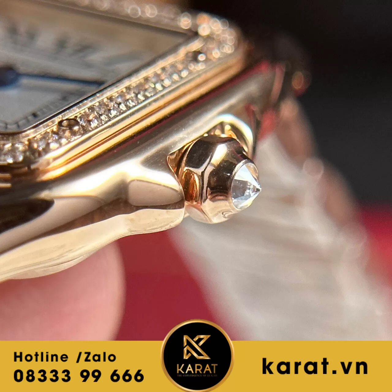 Đồng hồ cartier Panthere de Cartier Rose gold replica - Ảnh 8