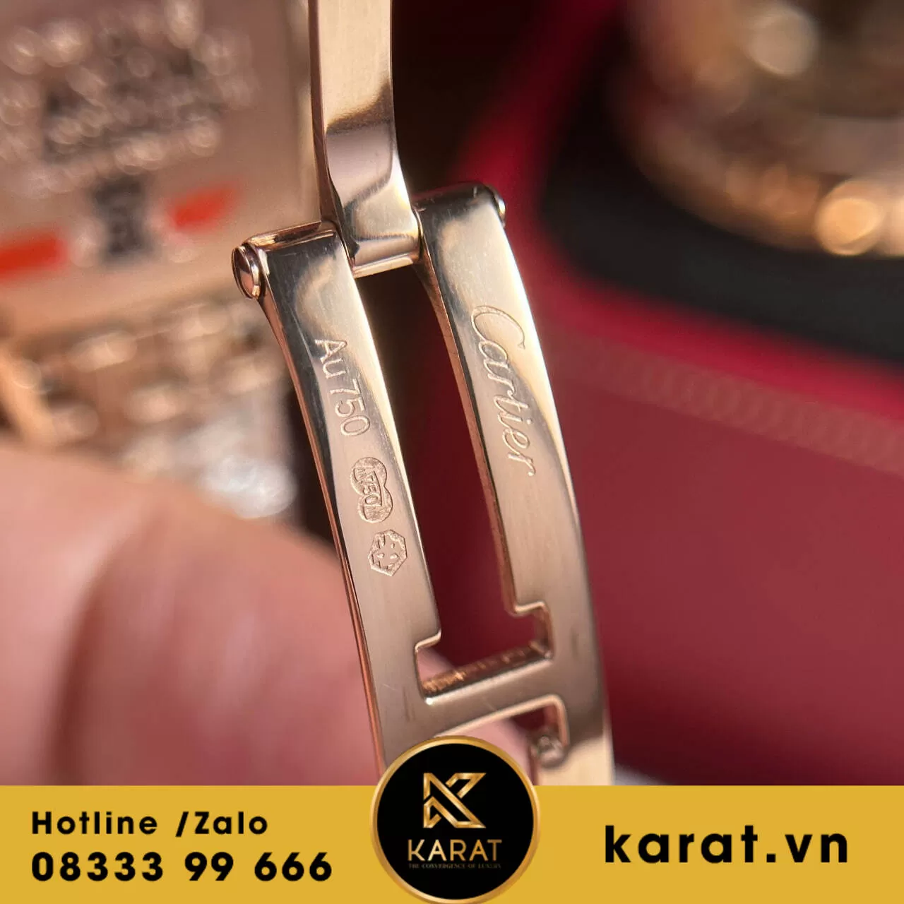 Đồng hồ cartier Panthere de Cartier Rose gold replica - Ảnh 6