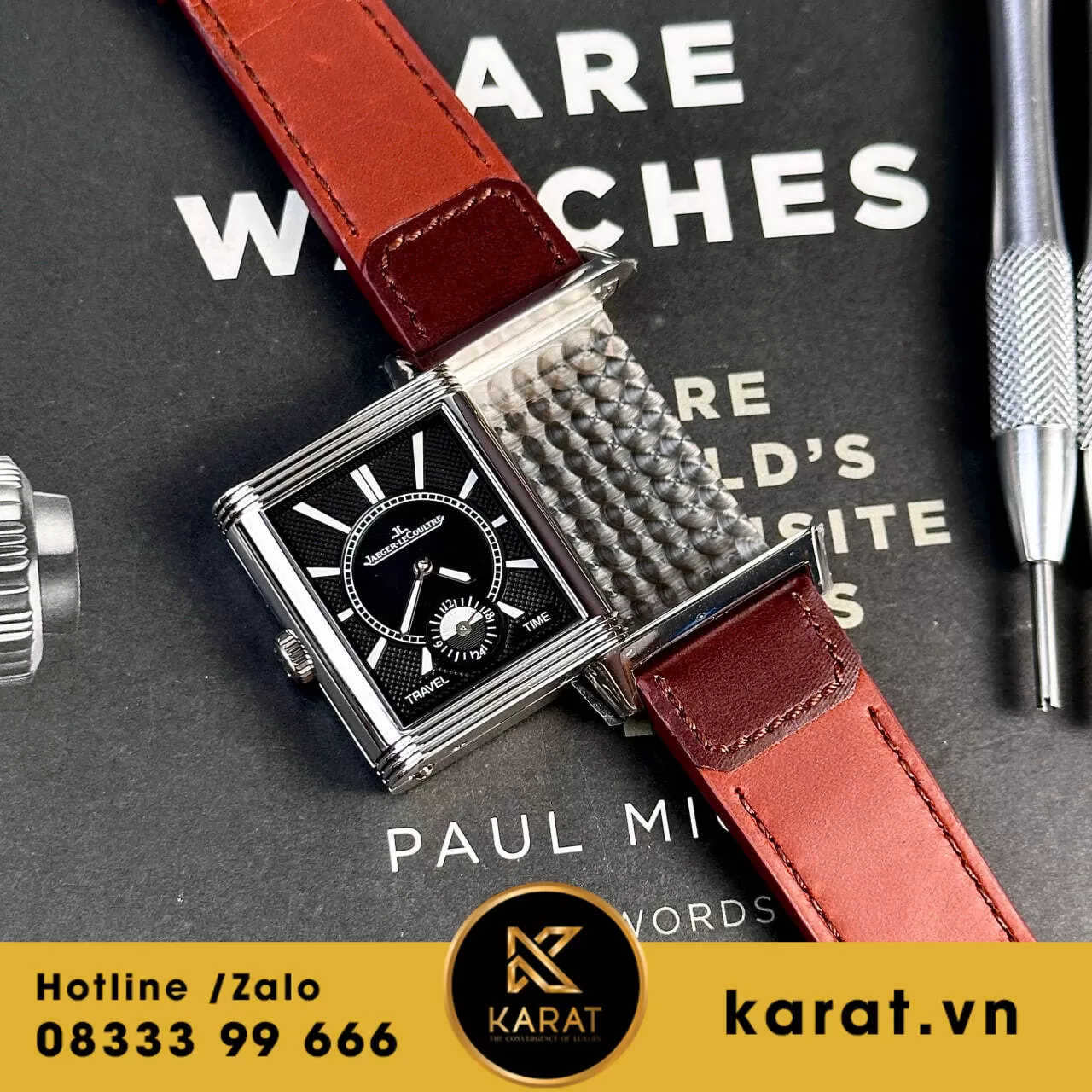 Đồng hồ Jaeger LeCoultre Master Reverso Tribute Small Seconds fake - Ảnh 8