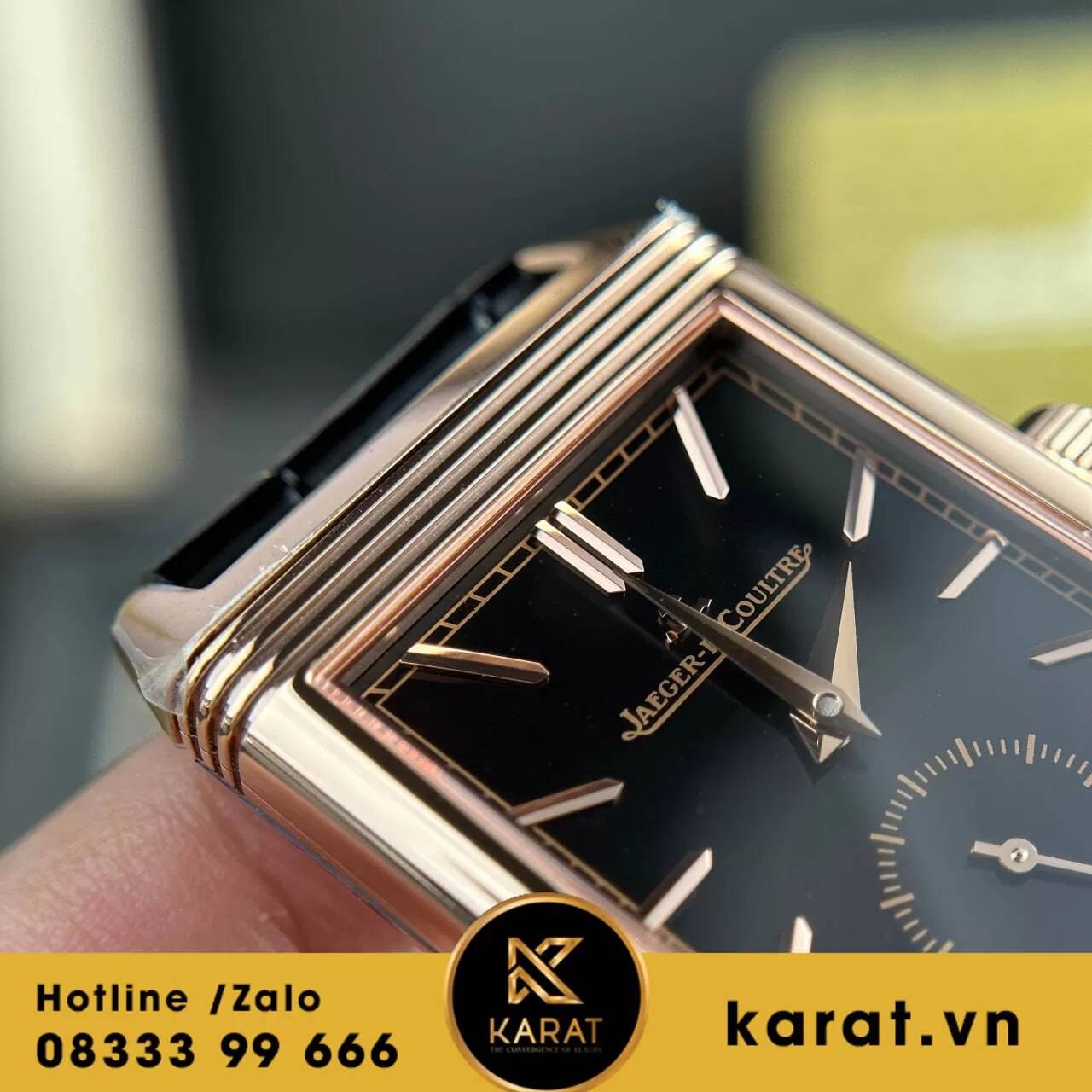 Đồng hồ Jaeger LeCoultre Master Reverso Tribute Monoface Small Seconds mặt đen - Ảnh 9