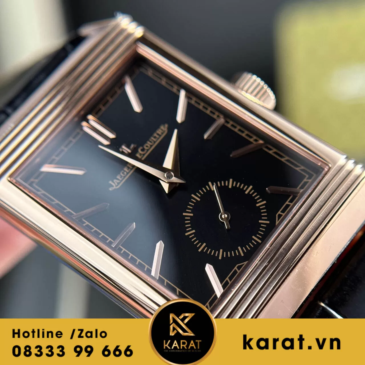 Đồng hồ Jaeger LeCoultre Master Reverso Tribute Monoface Small Seconds mặt đen - Ảnh 7