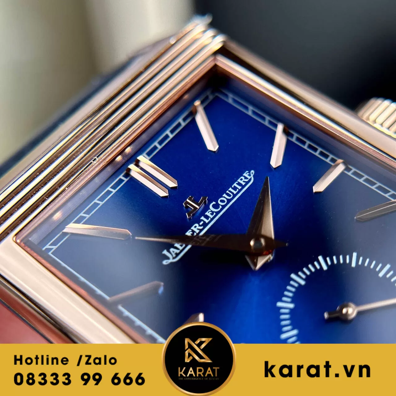 Đồng hồ Jaeger LeCoultre Master Reverso Tribute Monoface Small Seconds mặt xanh blue - Ảnh 12