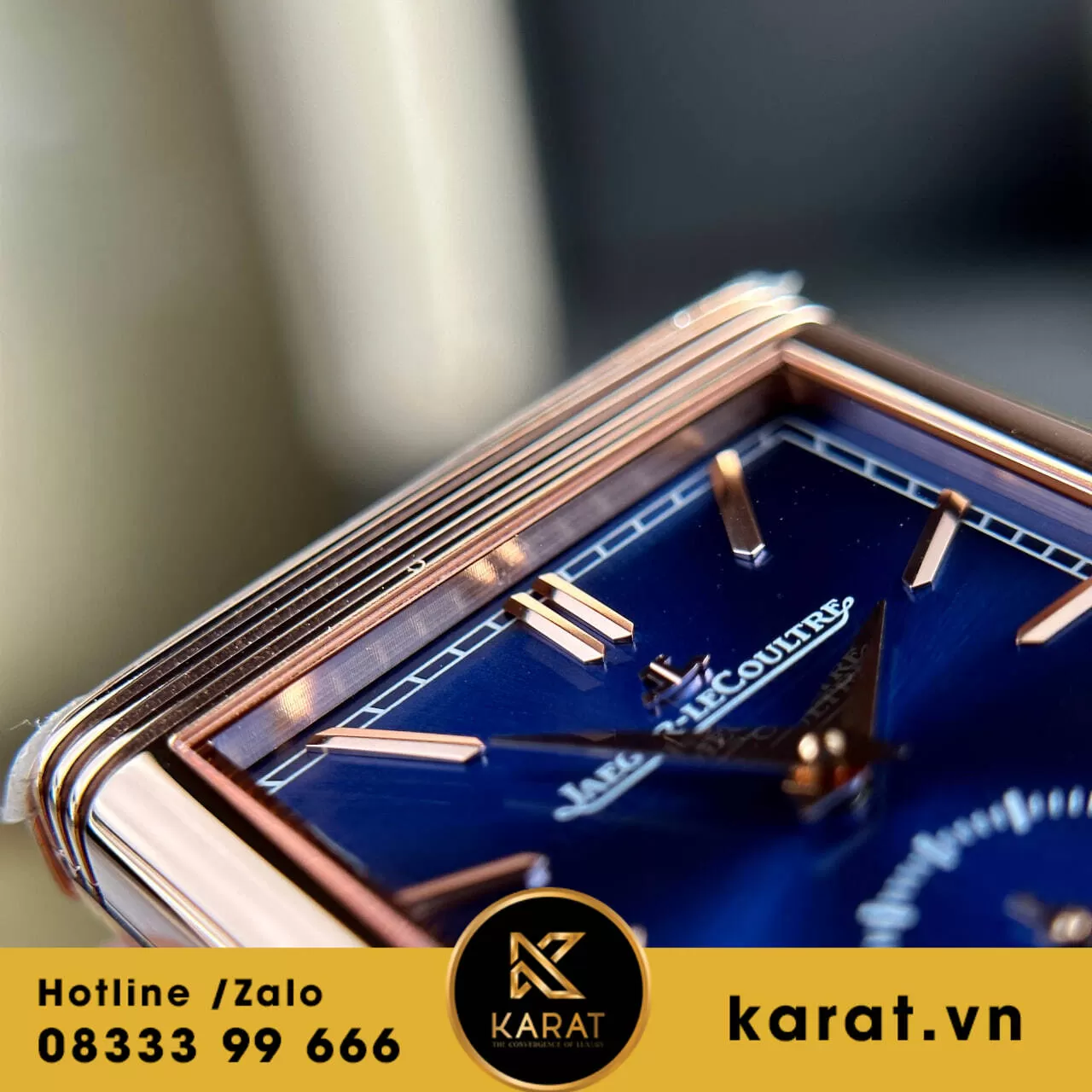 Đồng hồ Jaeger LeCoultre Master Reverso Tribute Monoface Small Seconds mặt xanh blue - Ảnh 8