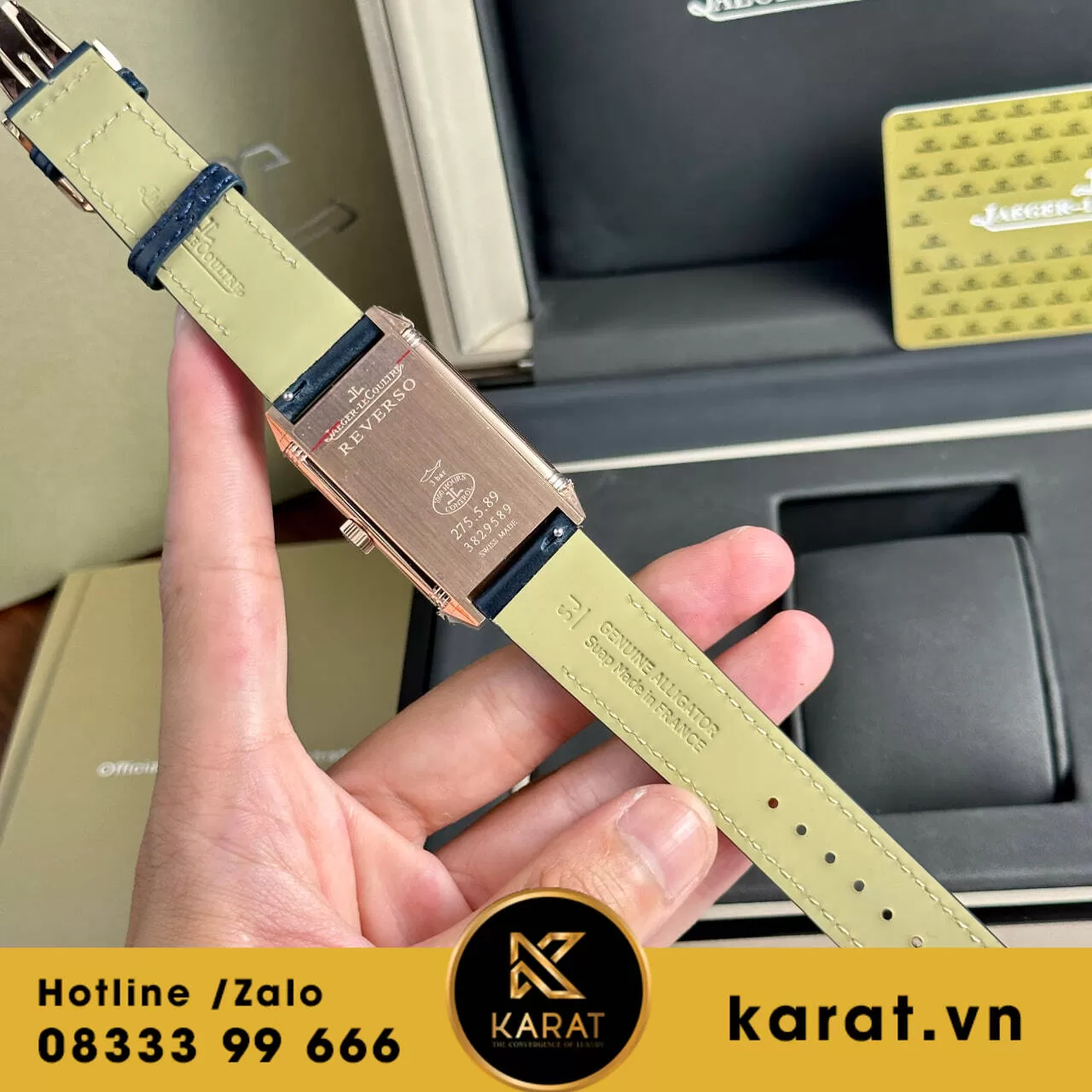 Đồng hồ Jaeger LeCoultre Master Reverso Tribute Monoface Small Seconds mặt xanh blue - Ảnh 3