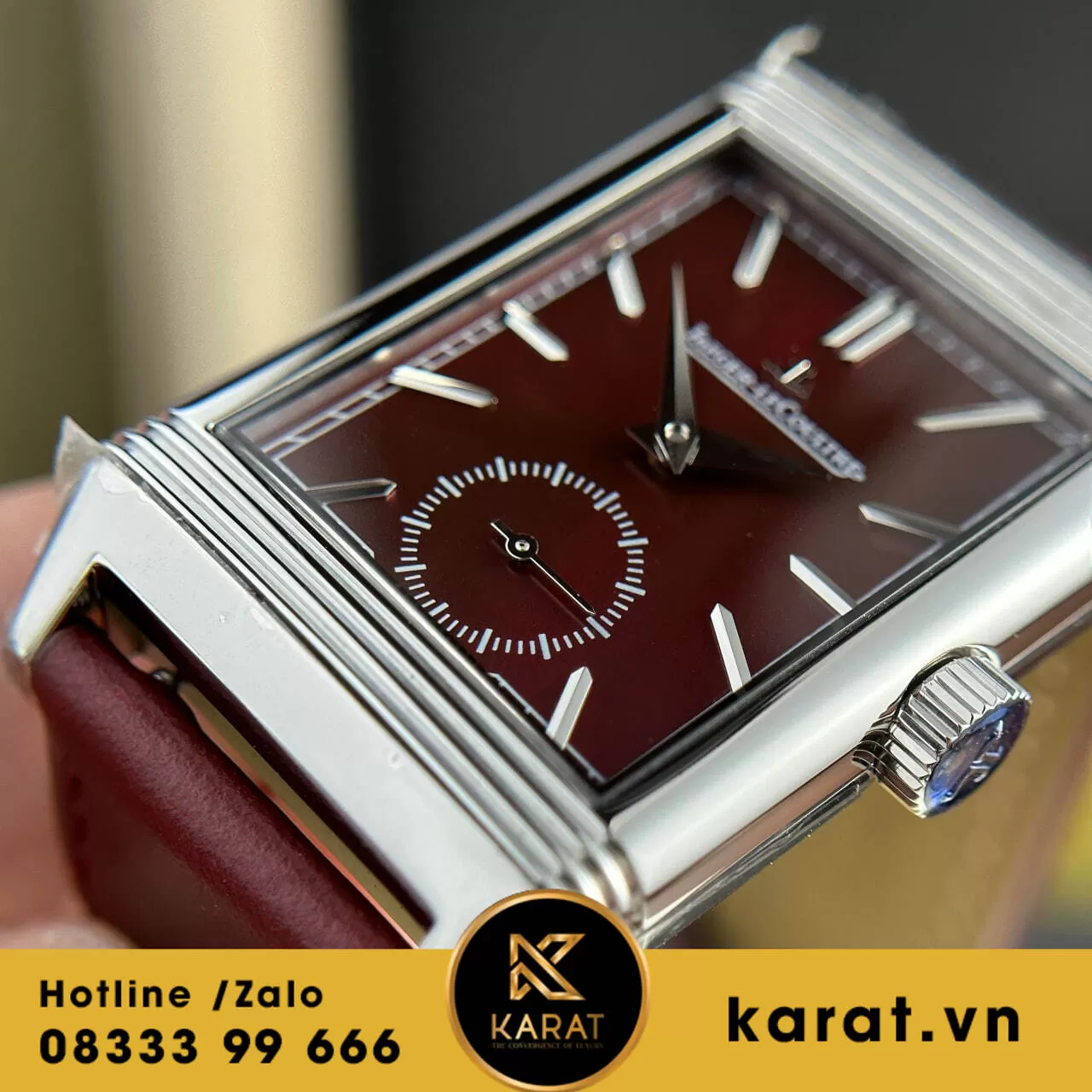 Đồng hồ Jaeger LeCoultre Master Reverso Tribute Monoface Small Seconds mặt đỏ - Ảnh 16