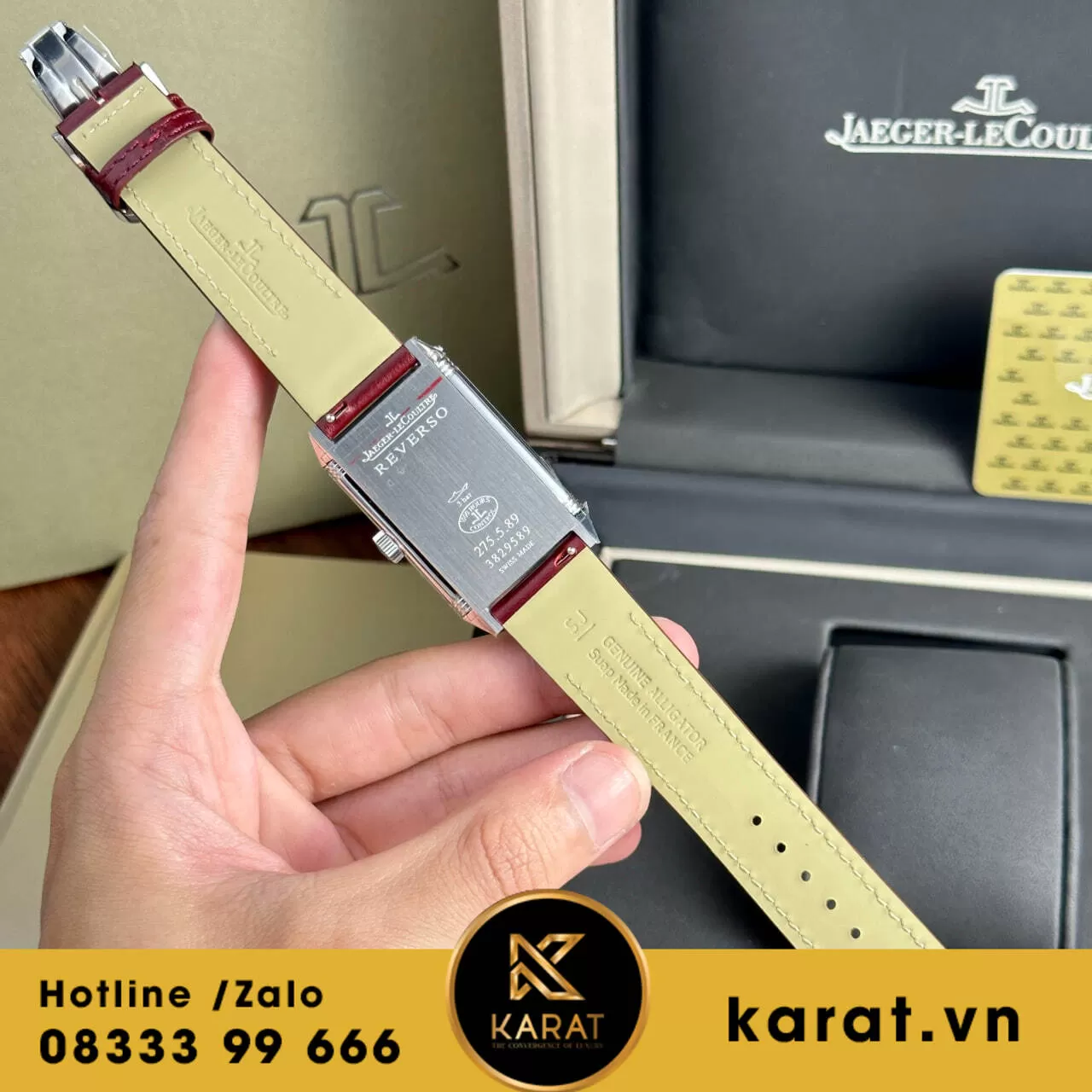 Đồng hồ Jaeger LeCoultre Master Reverso Tribute Monoface Small Seconds mặt đỏ - Ảnh 14