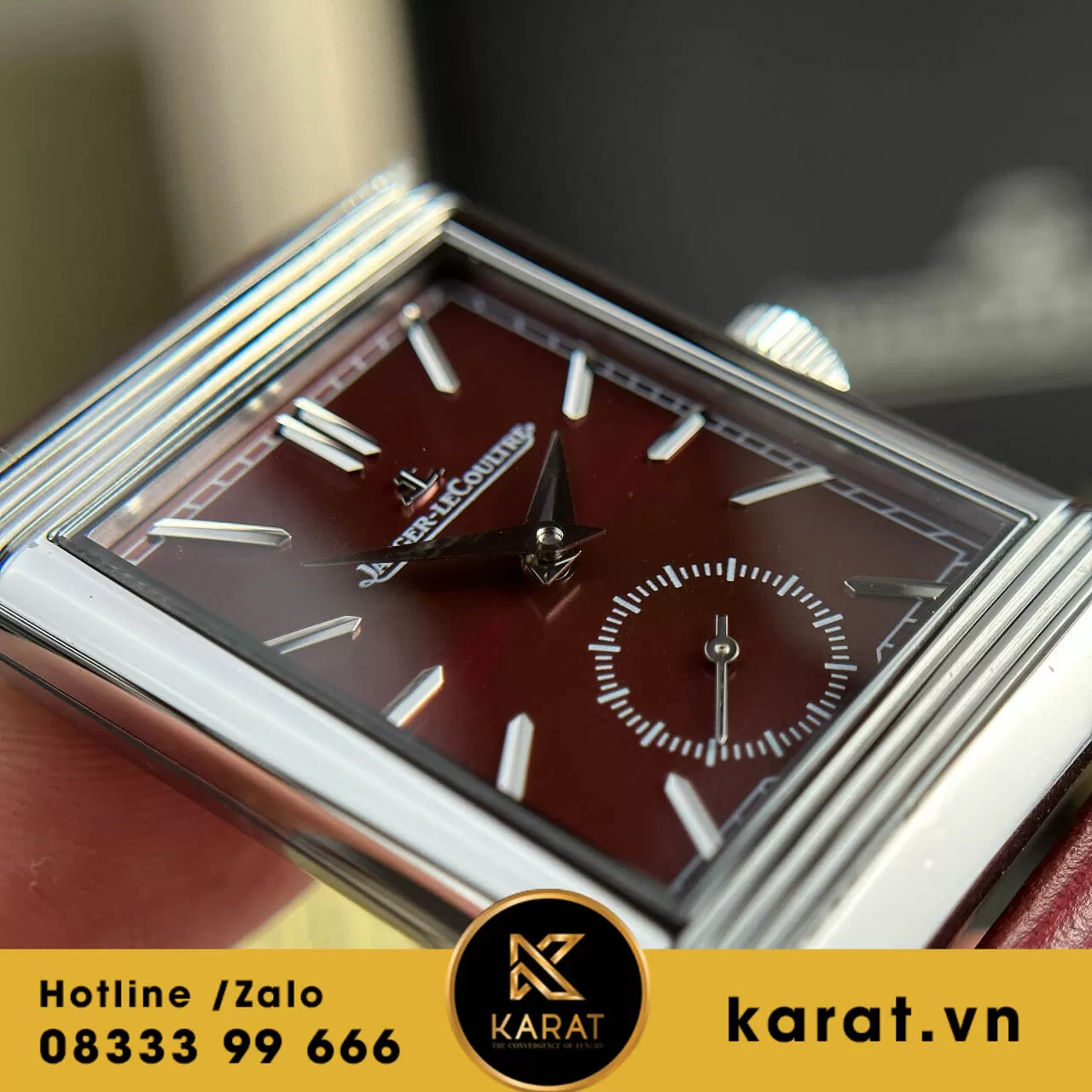 Đồng hồ Jaeger LeCoultre Master Reverso Tribute Monoface Small Seconds mặt đỏ - Ảnh 13