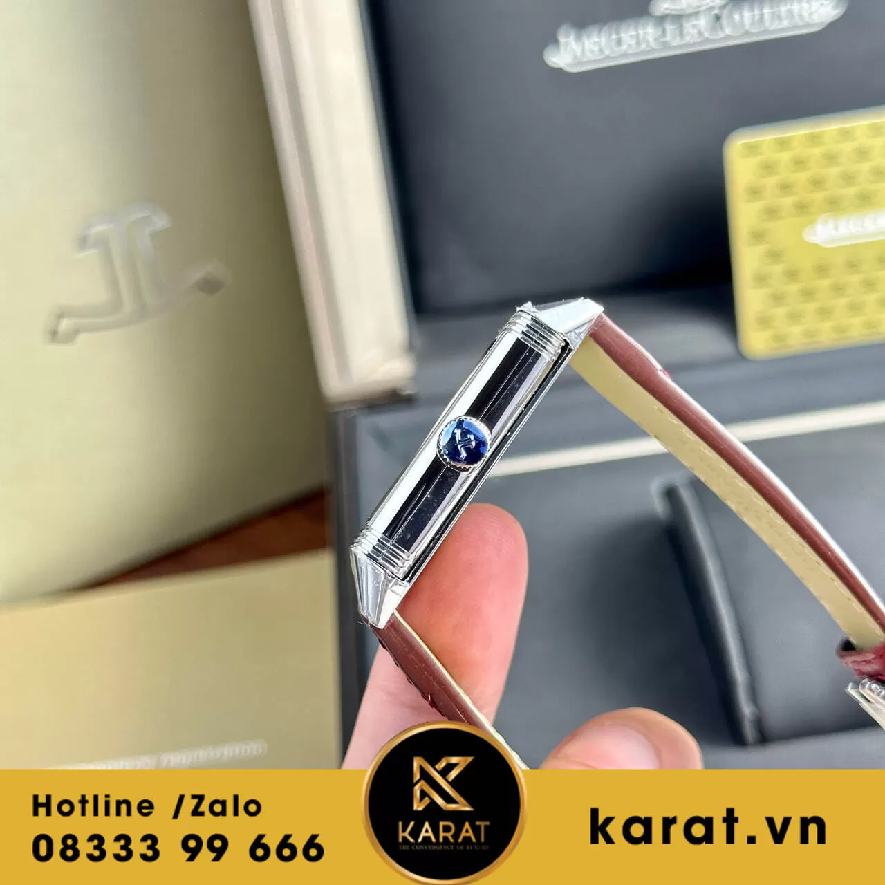 Đồng hồ Jaeger LeCoultre Master Reverso Tribute Monoface Small Seconds mặt đỏ - Ảnh 7