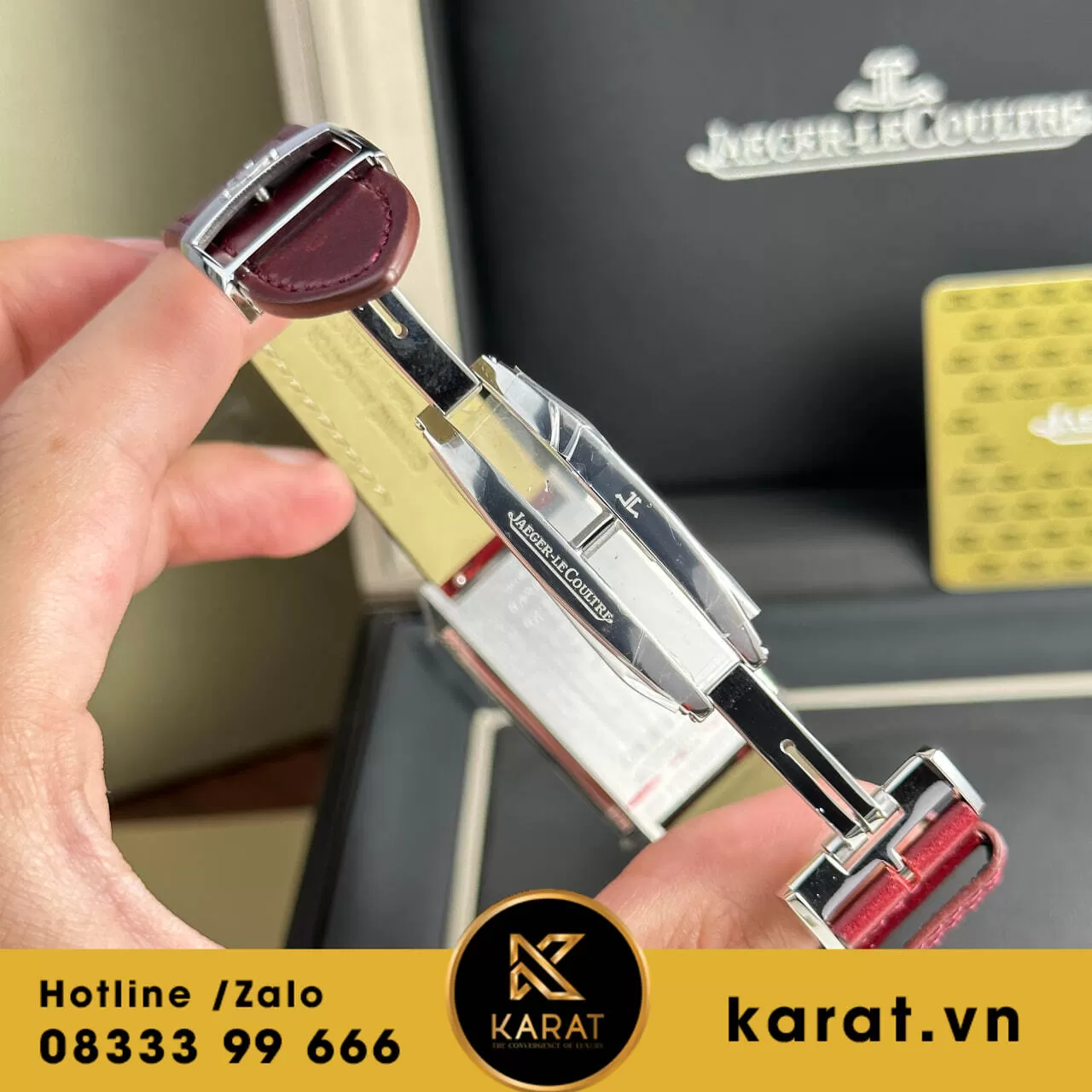 Đồng hồ Jaeger LeCoultre Master Reverso Tribute Monoface Small Seconds mặt đỏ - Ảnh 6