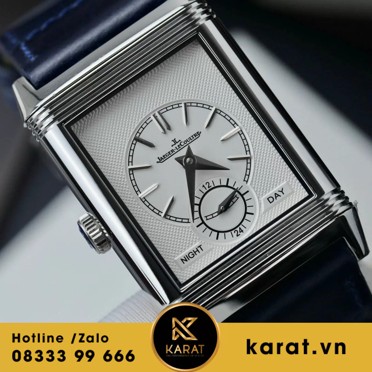 Đồng hồ Jaeger LeCoultre Master Reverso Tribute Monoface 2 mặt replica - Ảnh 8