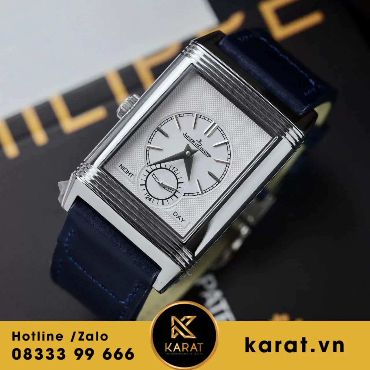 Đồng hồ Jaeger LeCoultre Master Reverso Tribute Monoface 2 mặt replica - Ảnh 7