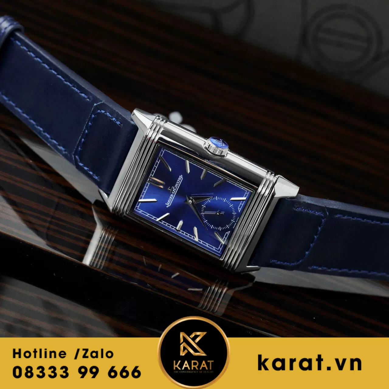 Đồng hồ Jaeger LeCoultre Master Reverso Tribute Monoface 2 mặt replica - Ảnh 6