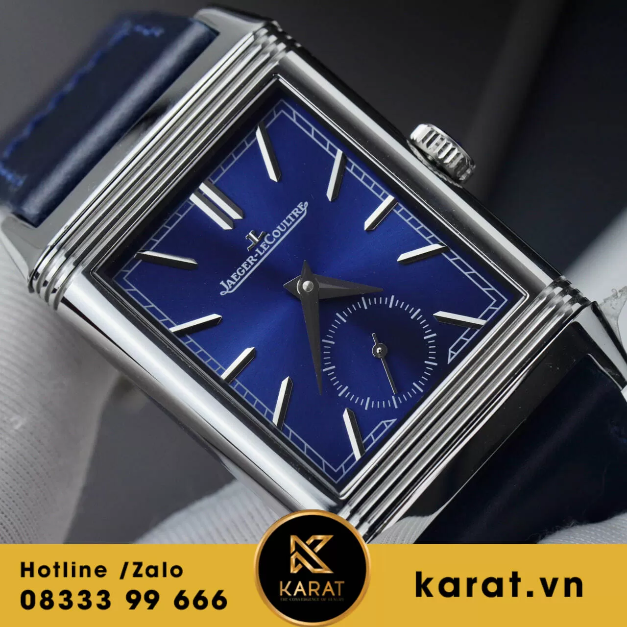 Đồng hồ Jaeger LeCoultre Master Reverso Tribute Monoface 2 mặt replica - Ảnh 5