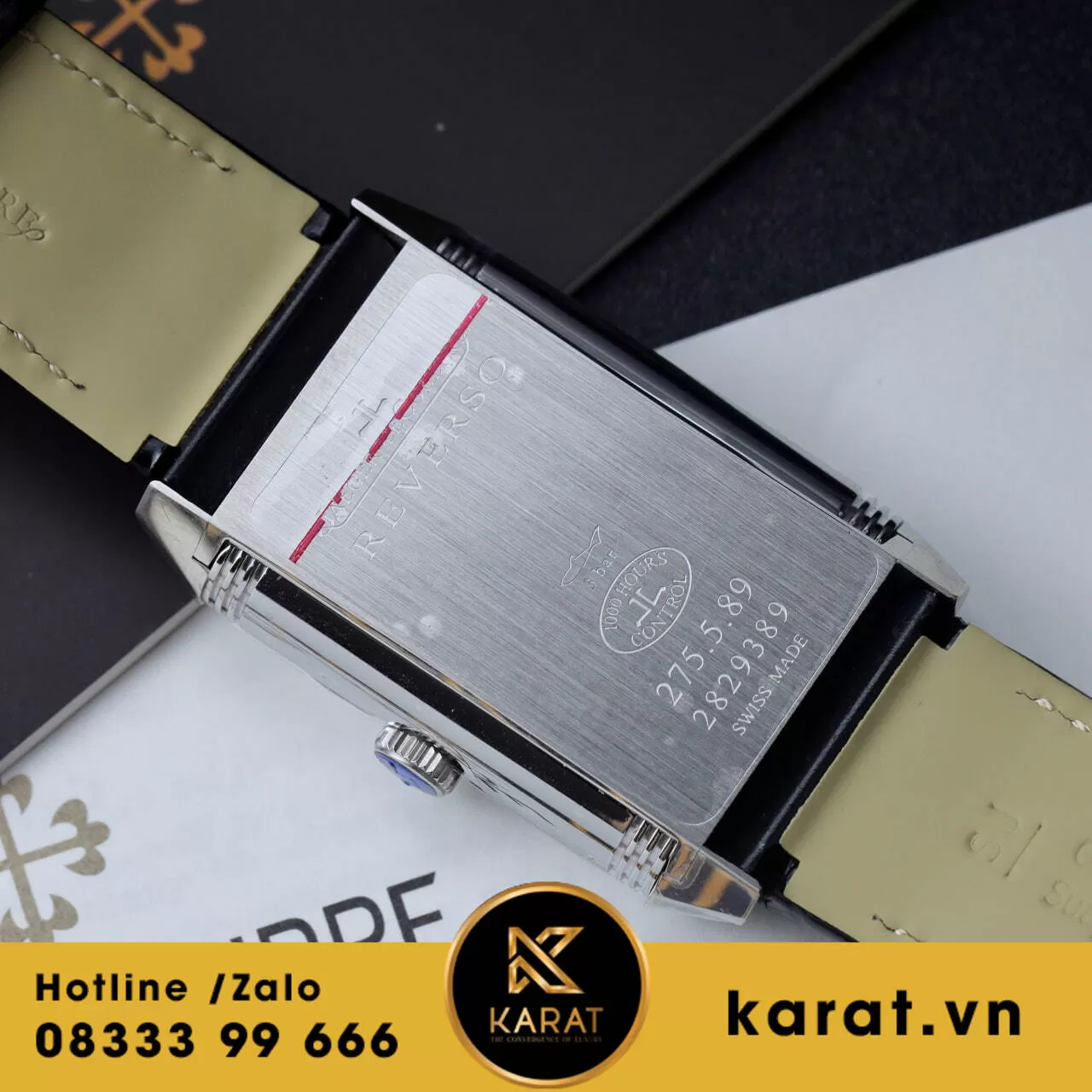 Đồng hồ Jaeger LeCoultre Master Reverso Tribute Monoface 2 mặt siêu cấp - Ảnh 10