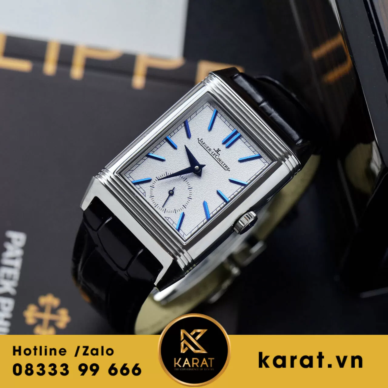 Đồng hồ Jaeger LeCoultre Master Reverso Tribute Monoface 2 mặt siêu cấp - Ảnh 7