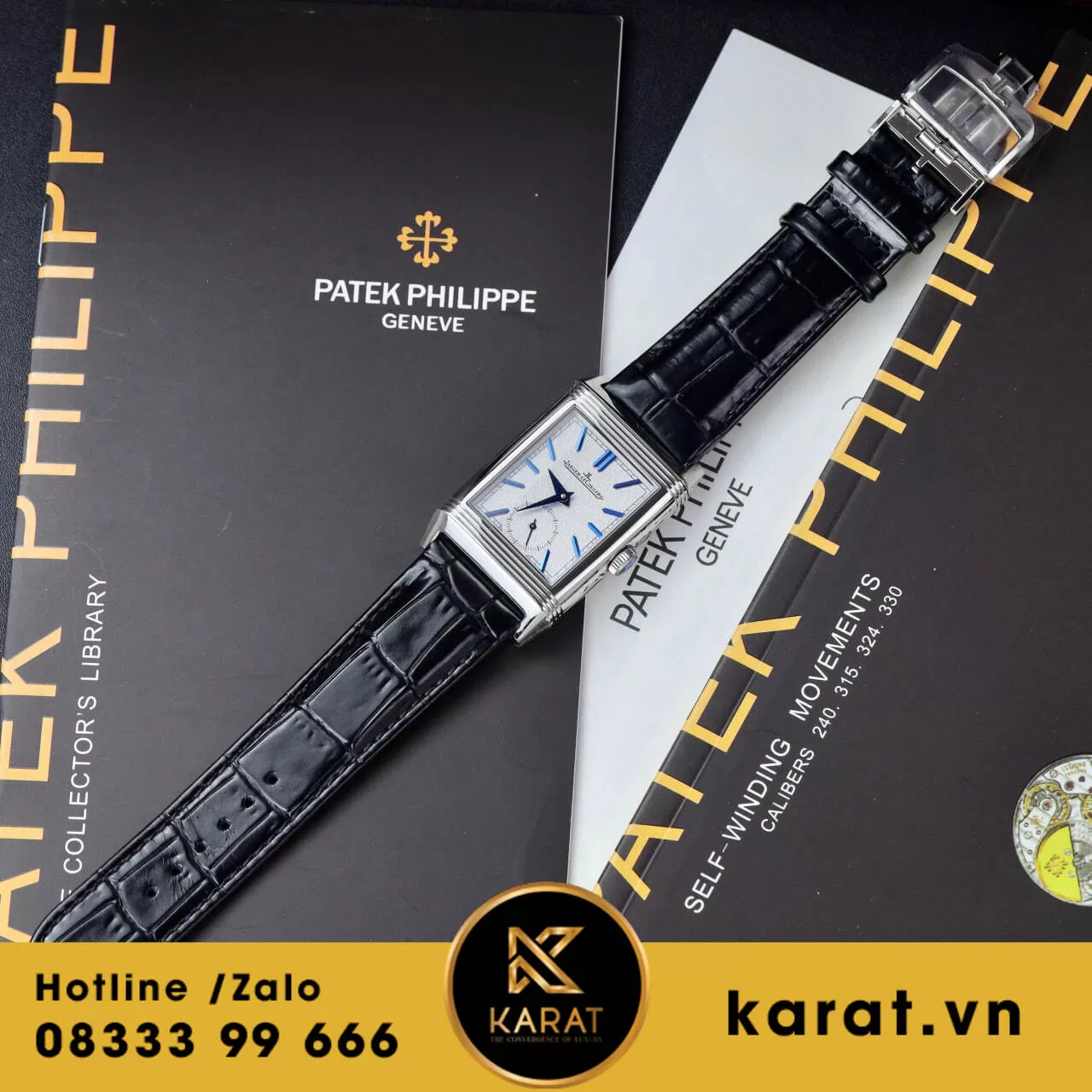 Đồng hồ Jaeger LeCoultre Master Reverso Tribute Monoface 2 mặt siêu cấp - Ảnh 5