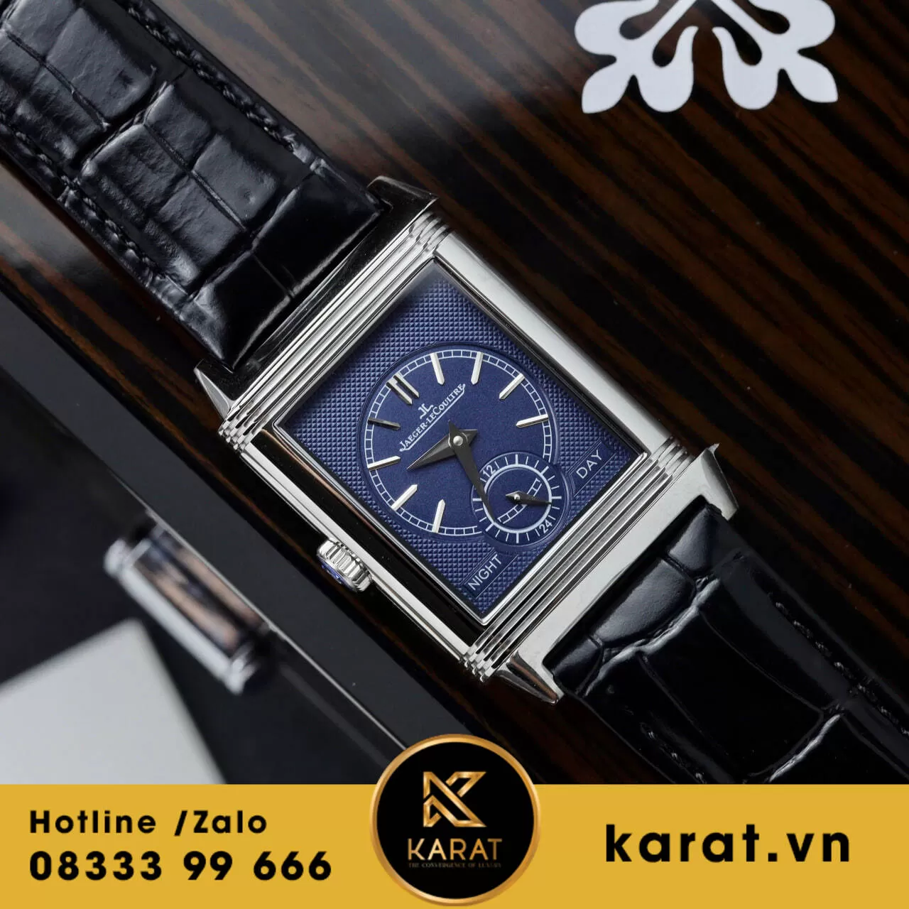 Đồng hồ Jaeger LeCoultre Master Reverso Tribute Monoface 2 mặt siêu cấp - Ảnh 4