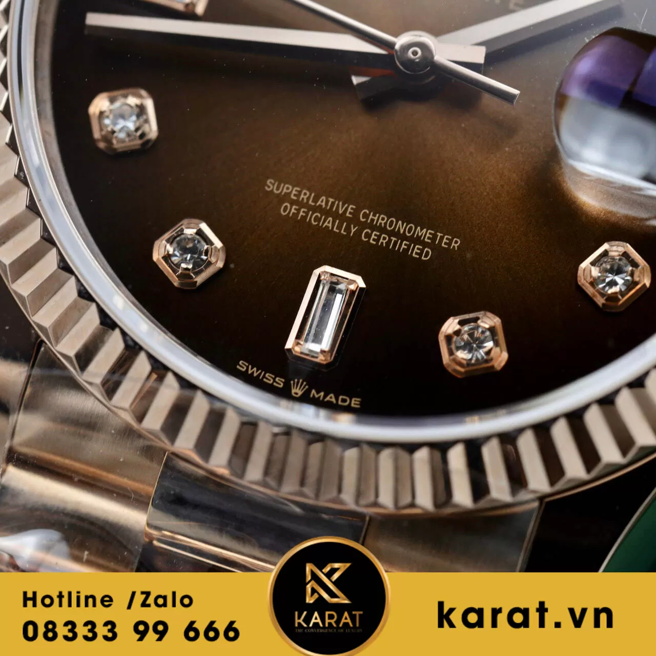 Đồng hồ rolex daydate 128235 bọc vàng bản nặng 135g rep 1:1 - Ảnh 8