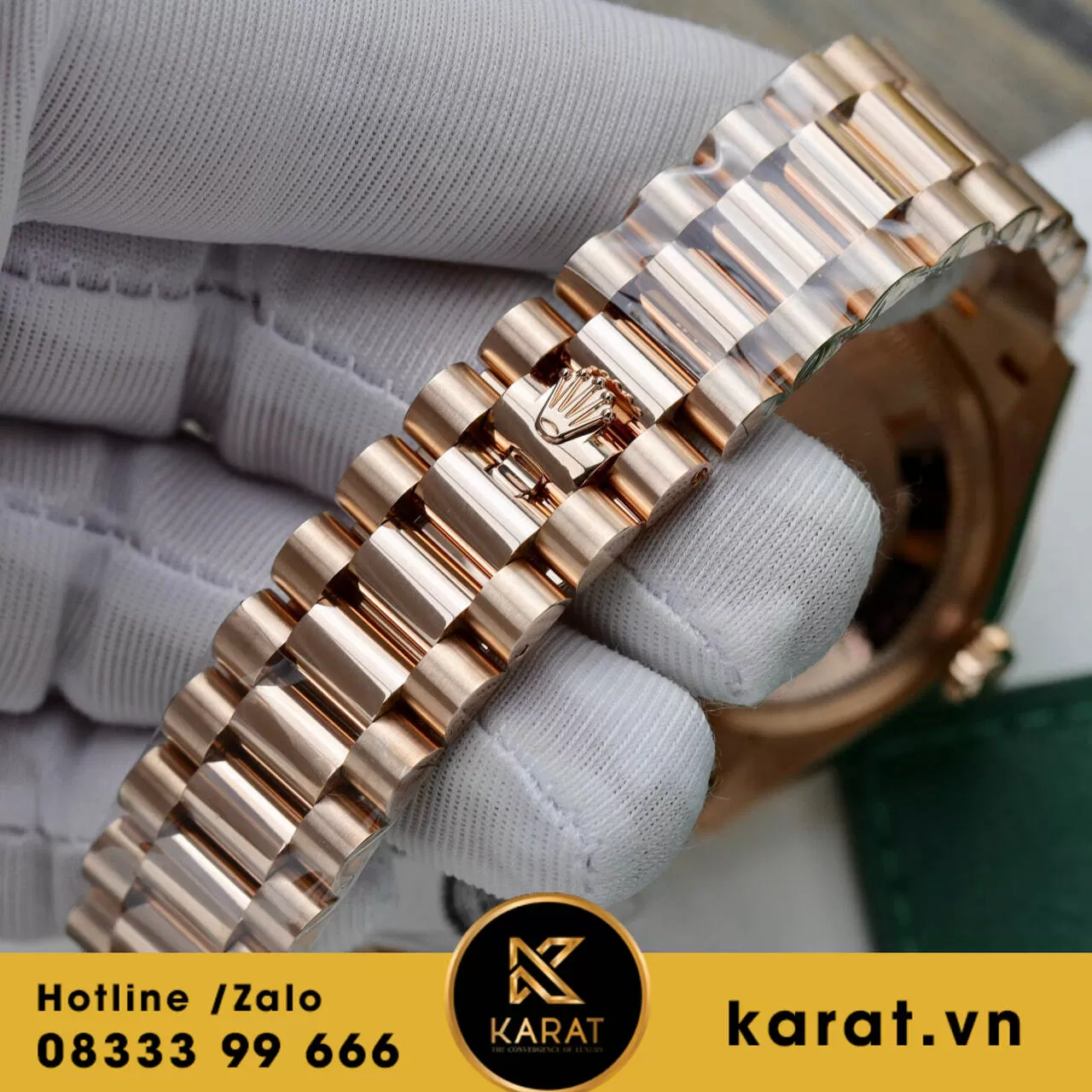 Đồng hồ rolex daydate 128235 bọc vàng bản nặng 135g rep 1:1 - Ảnh 7