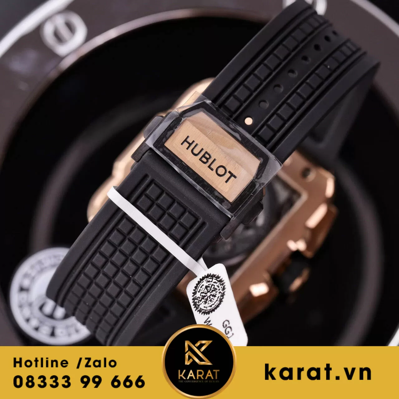 Đồng hồ Hublot Square Bang Unico king gold độ full moissanite - Ảnh 6