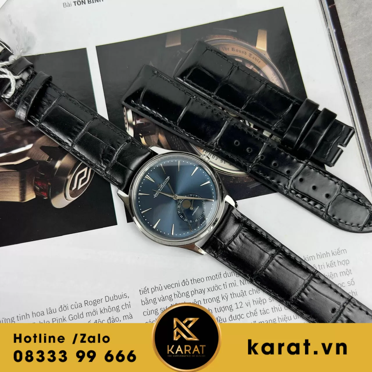 Jaeger-LeCoultre Master Ultra Thin Q1368480 Blue Dial replica - Ảnh 7