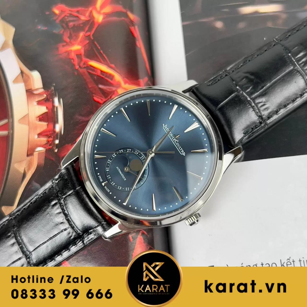 Jaeger-LeCoultre Master Ultra Thin Q1368480 Blue Dial replica - Ảnh 5