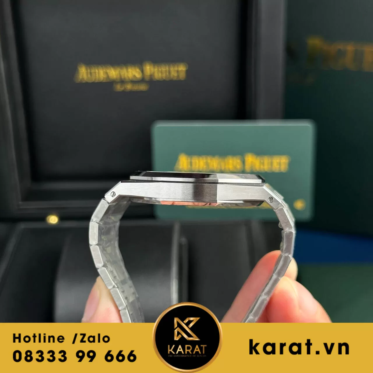 Audemars Piguet Royal Oak Jumbo Extra-thin 16202 blue dial replica - Ảnh 8