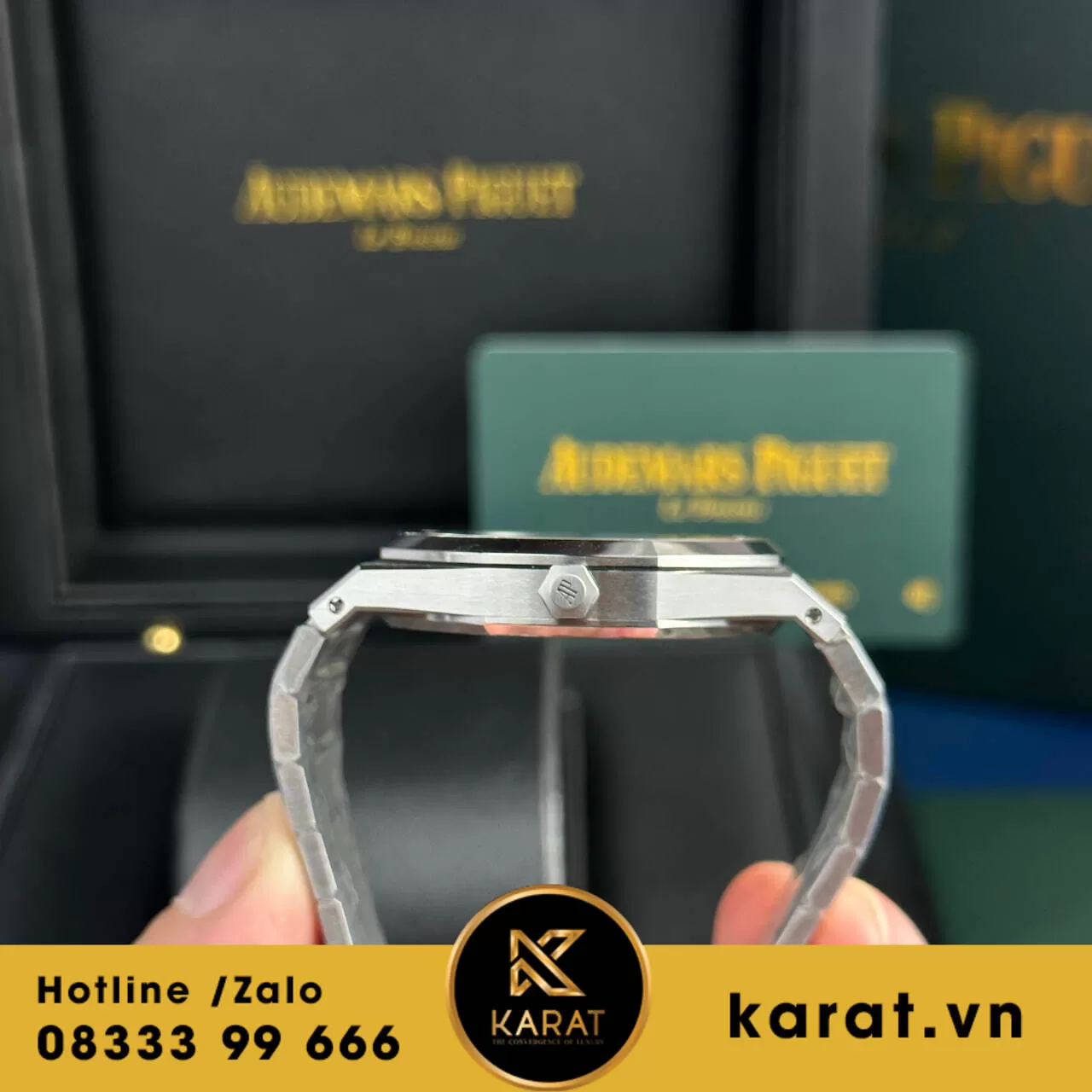 Audemars Piguet Royal Oak Jumbo Extra-thin 16202 blue dial replica - Ảnh 5