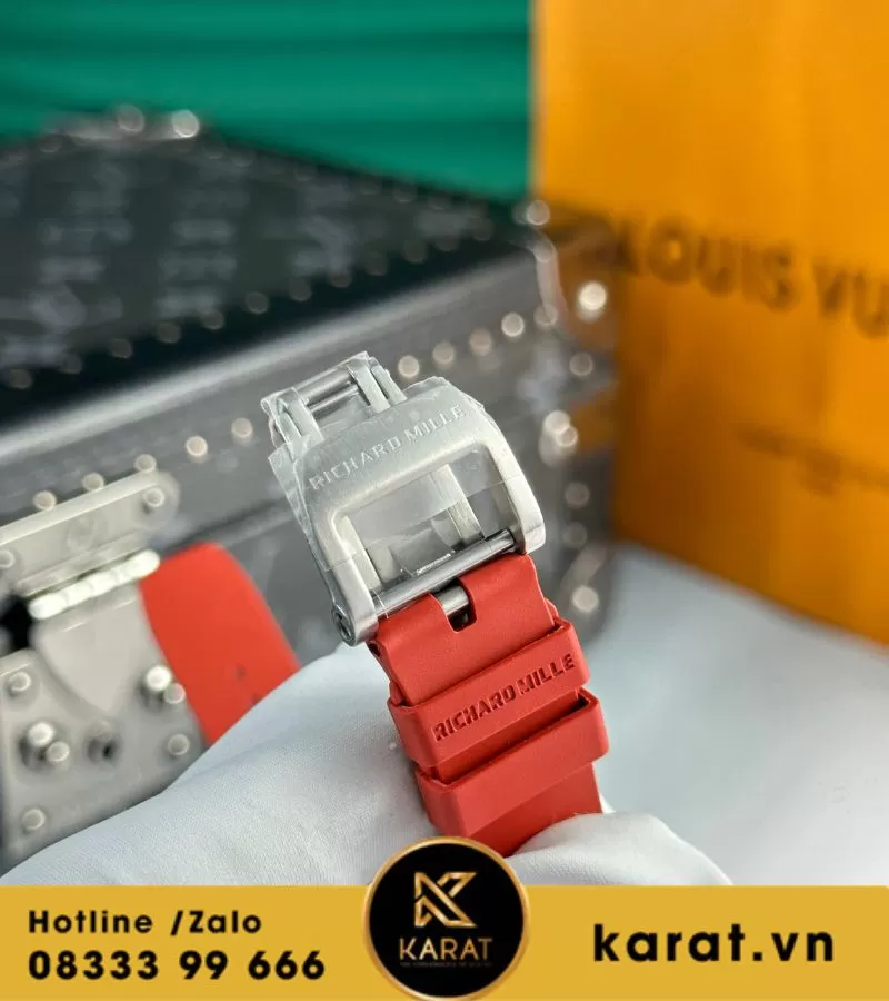 Đồng hồ nữ Richard mille RM 07-01 red carbon replcia - Ảnh 7