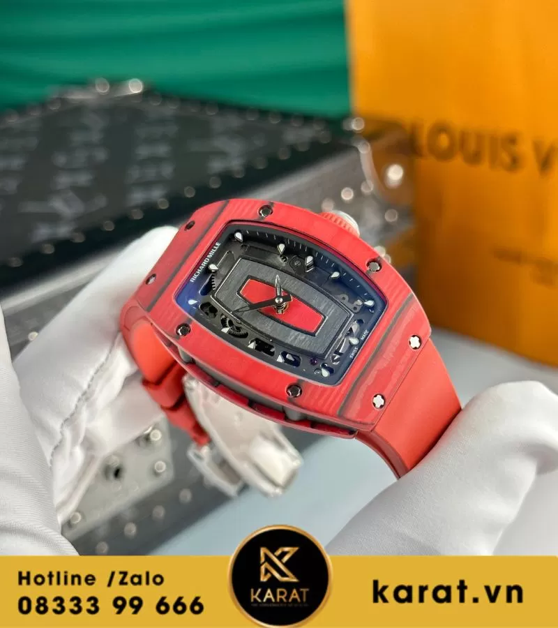 Đồng hồ nữ Richard mille RM 07-01 red carbon replcia - Ảnh 5