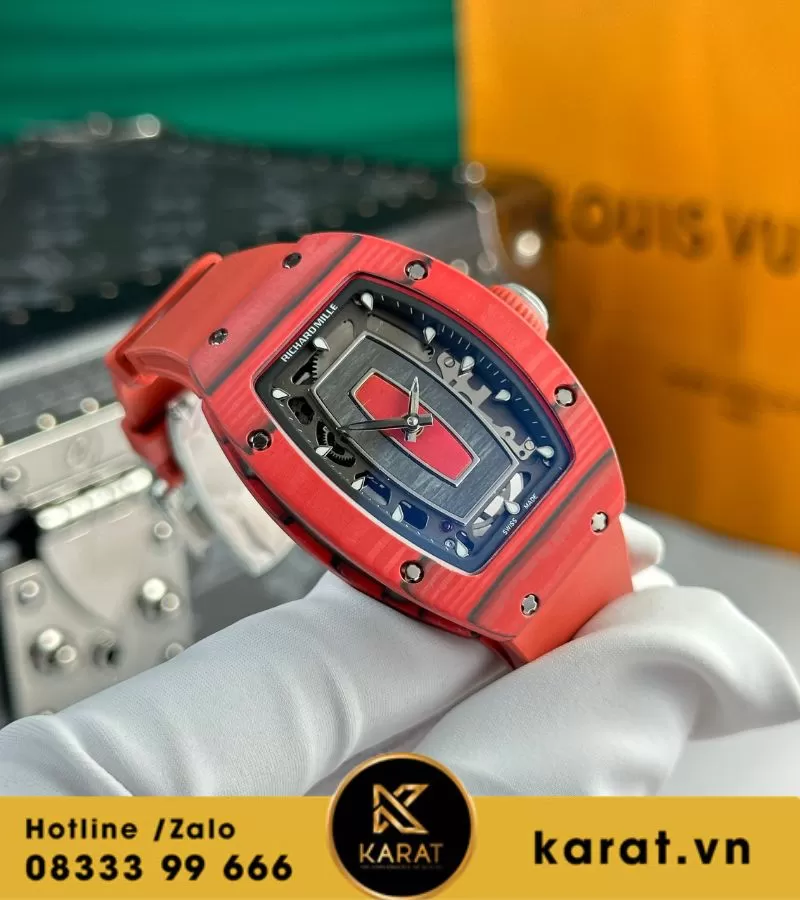Đồng hồ nữ Richard mille RM 07-01 red carbon replcia - Ảnh 4